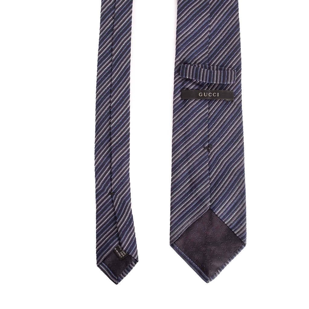 Navy Striped Tie