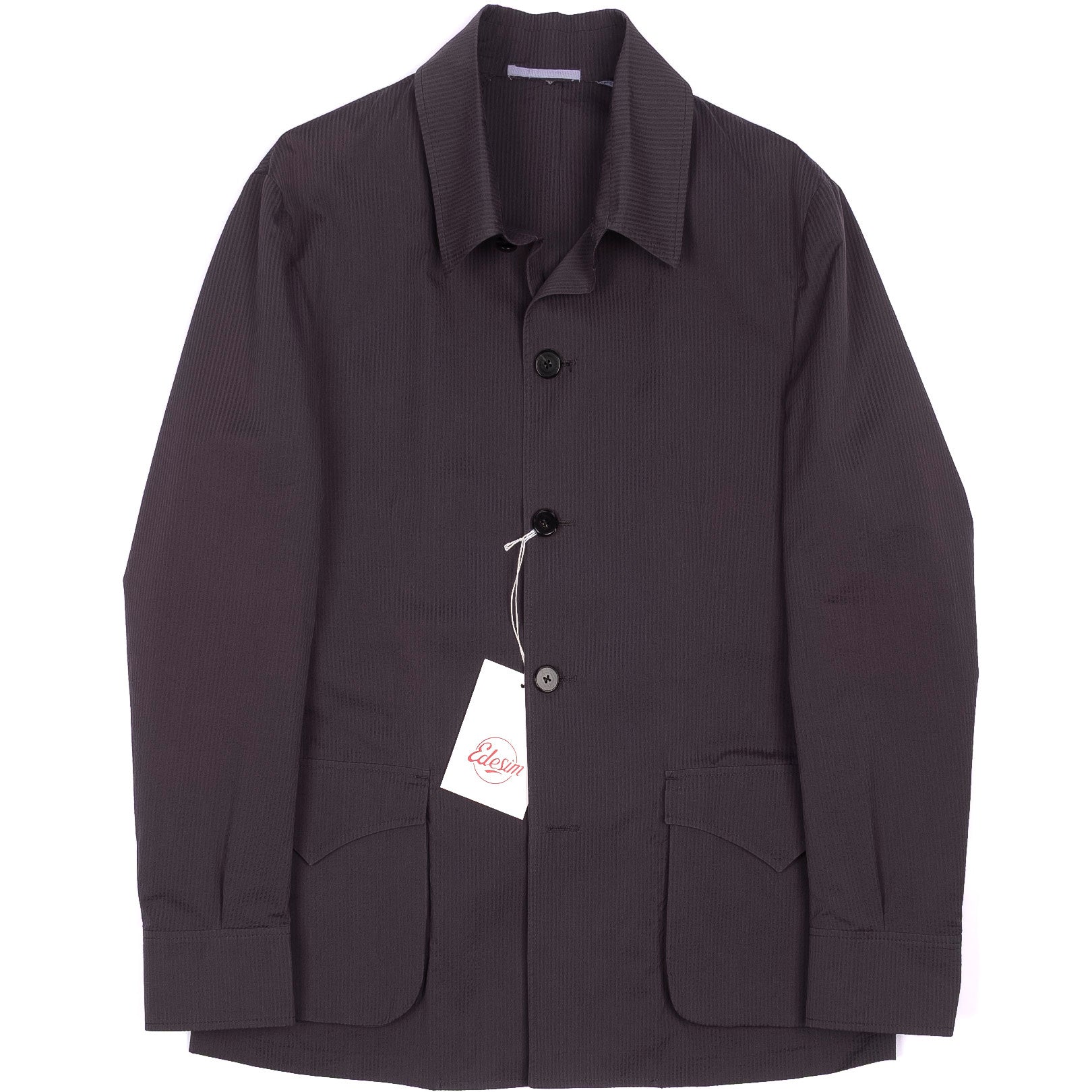 Neapolitan Hand Tailored Grey/Blue Shirt Jacket 52