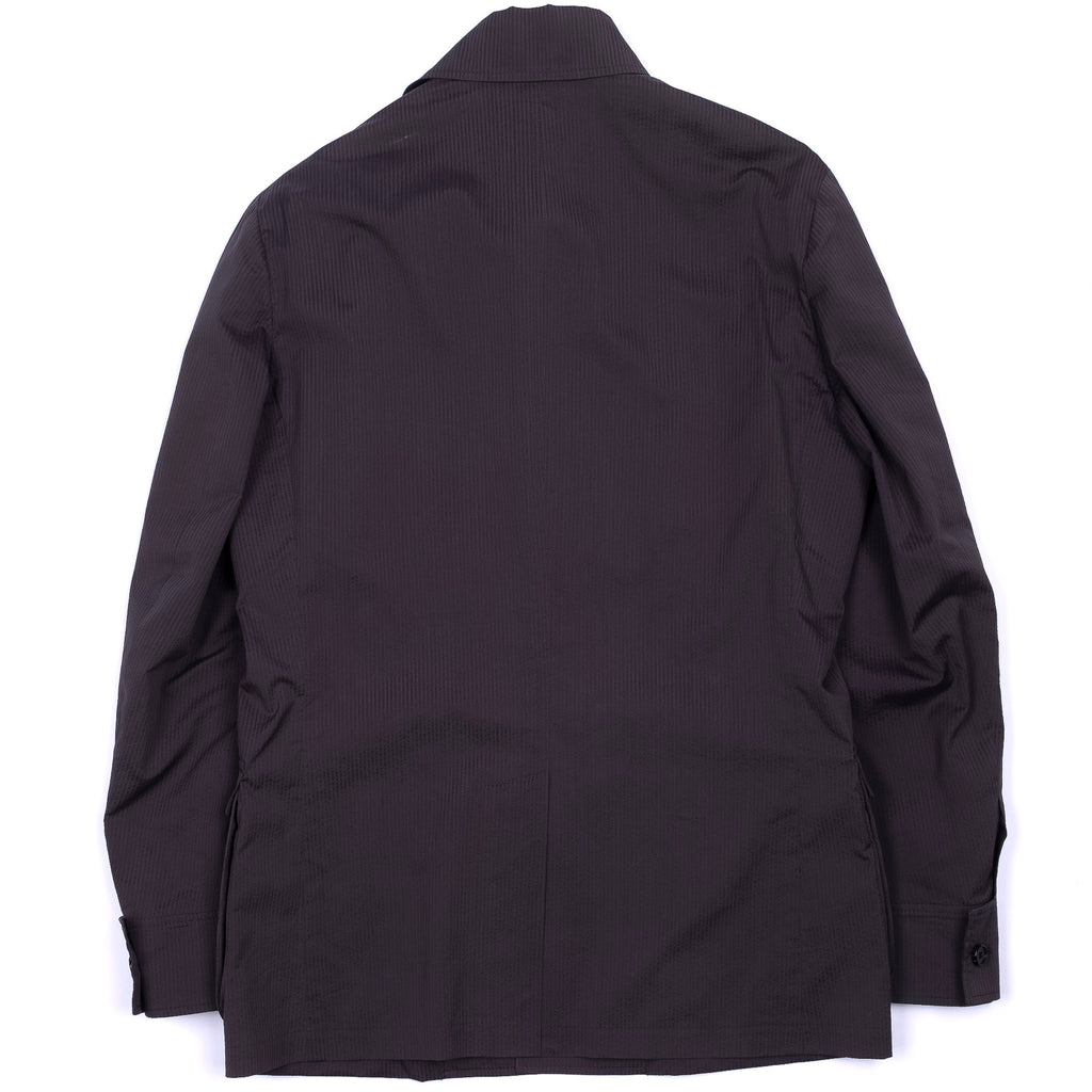 Neapolitan Hand Tailored Grey/Blue Shirt Jacket 52