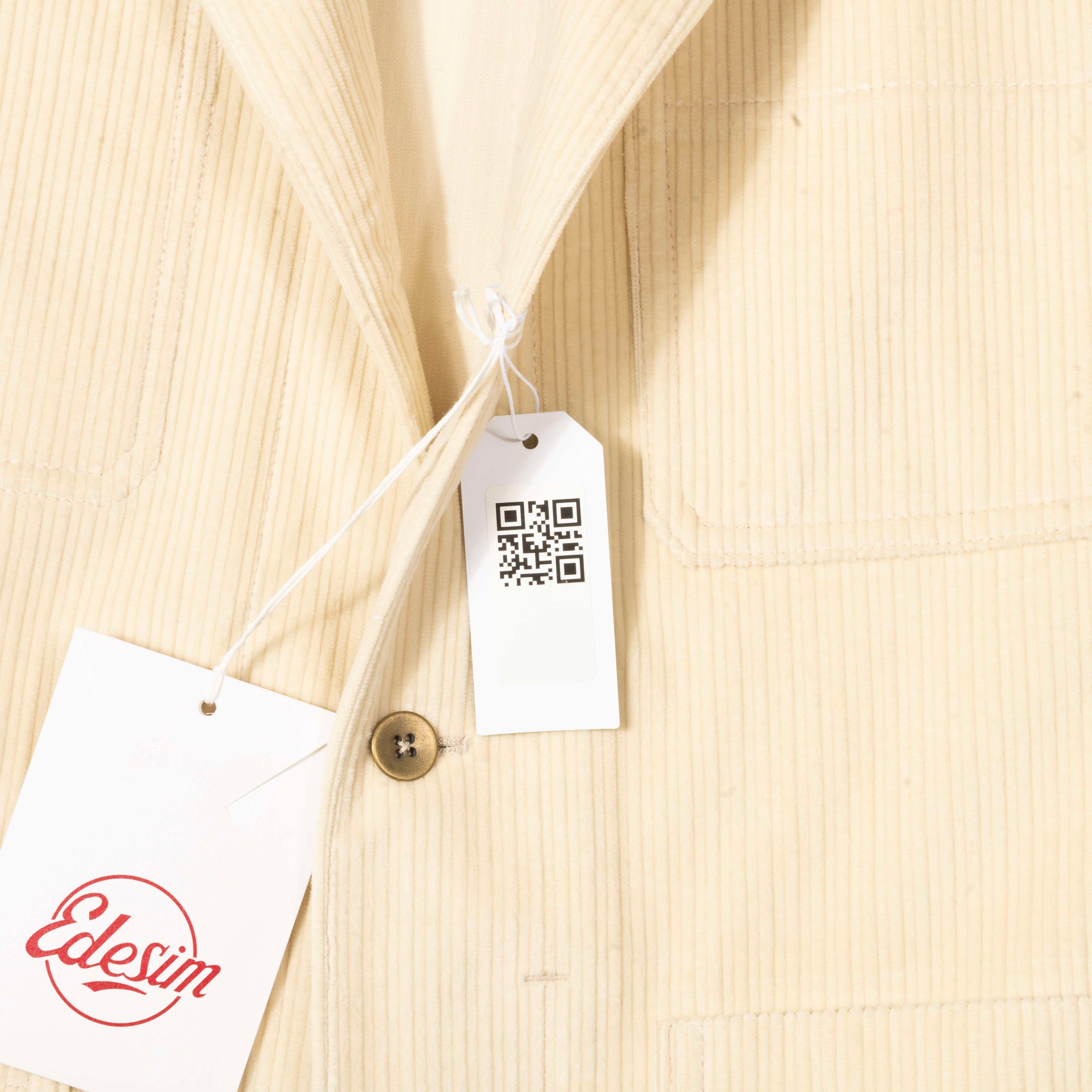Neapolitan Hand Tailored Off White Utility Jacket, 46