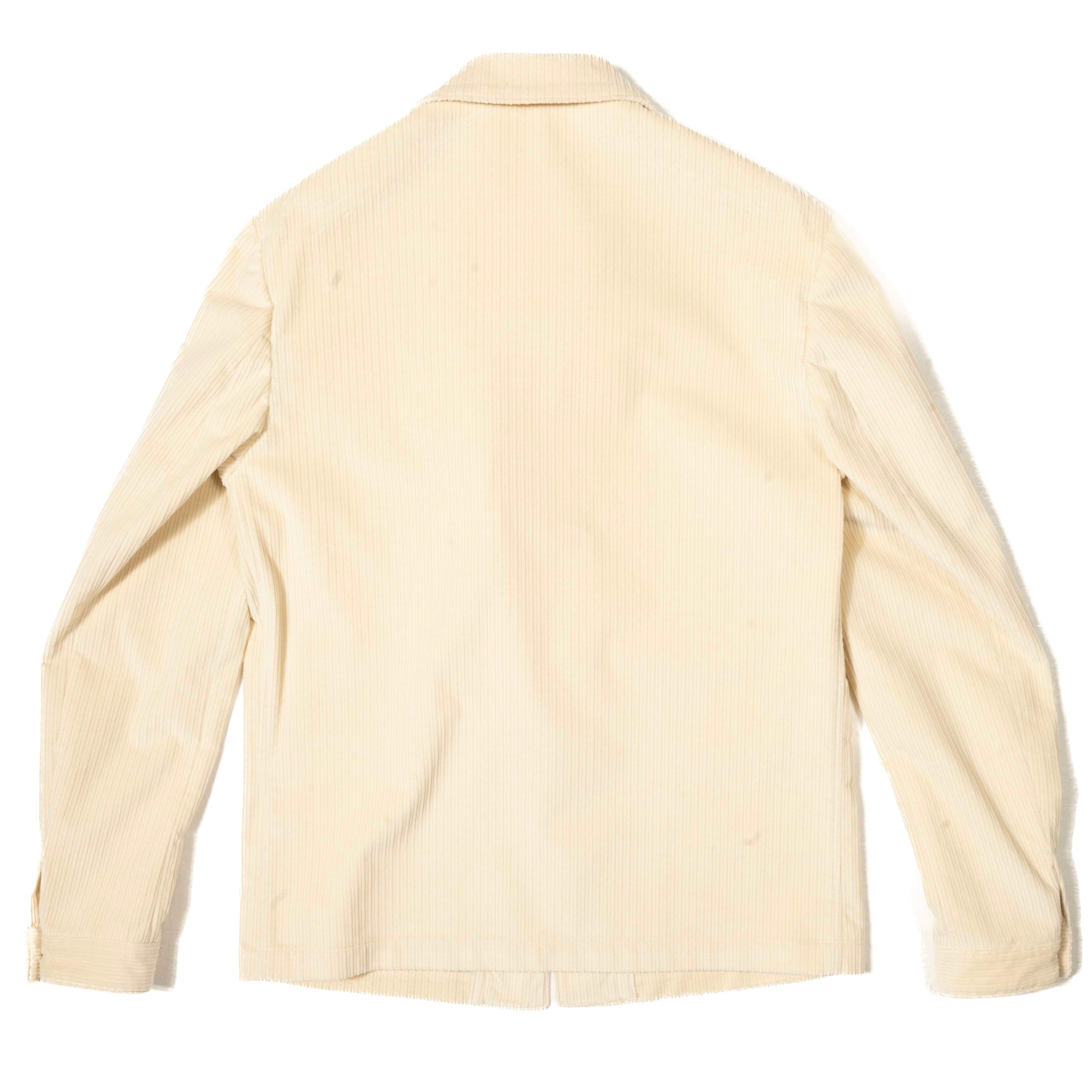 Neapolitan Hand Tailored Off White Utility Jacket, 54