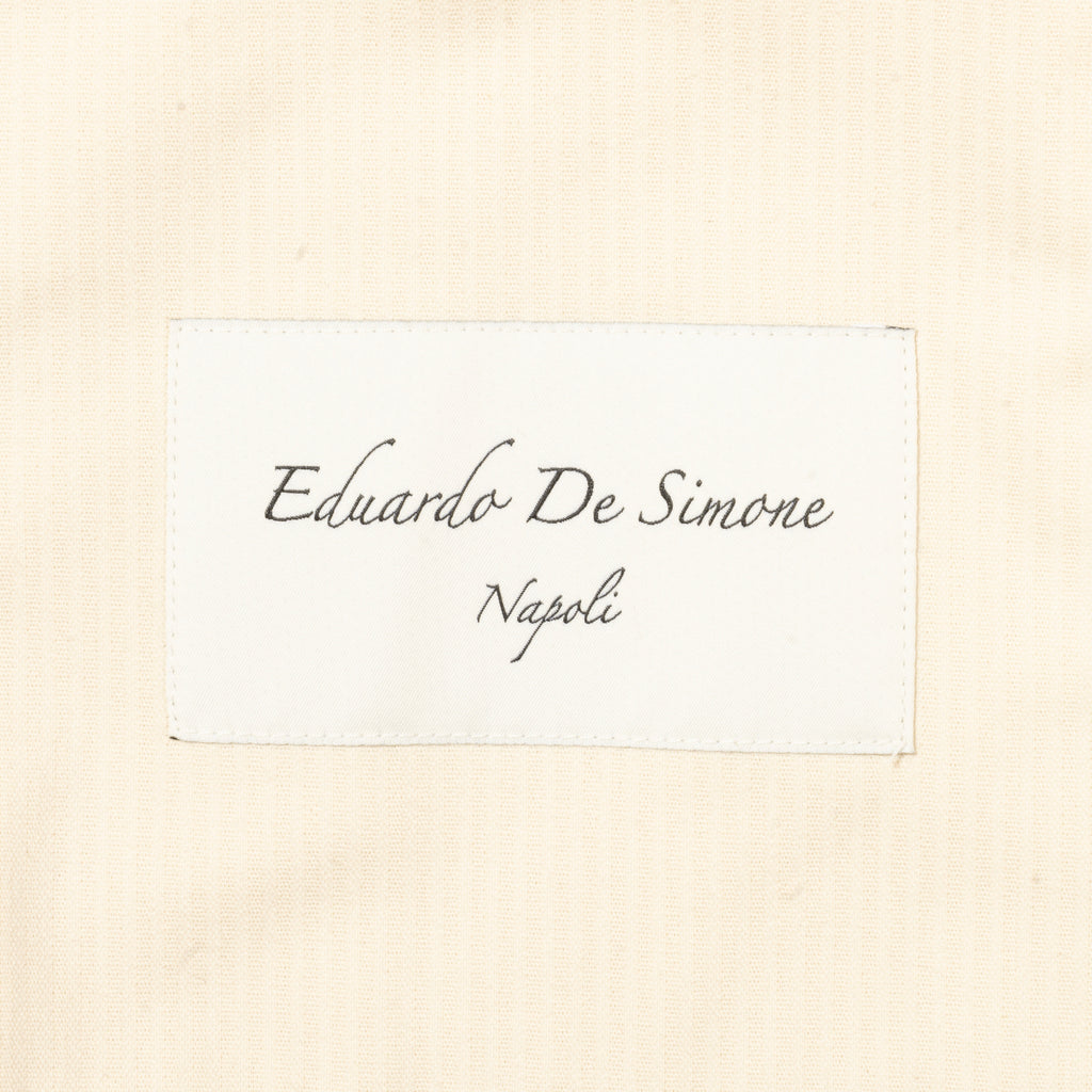 Neapolitan Hand Tailored Off White Utility Jacket, 54