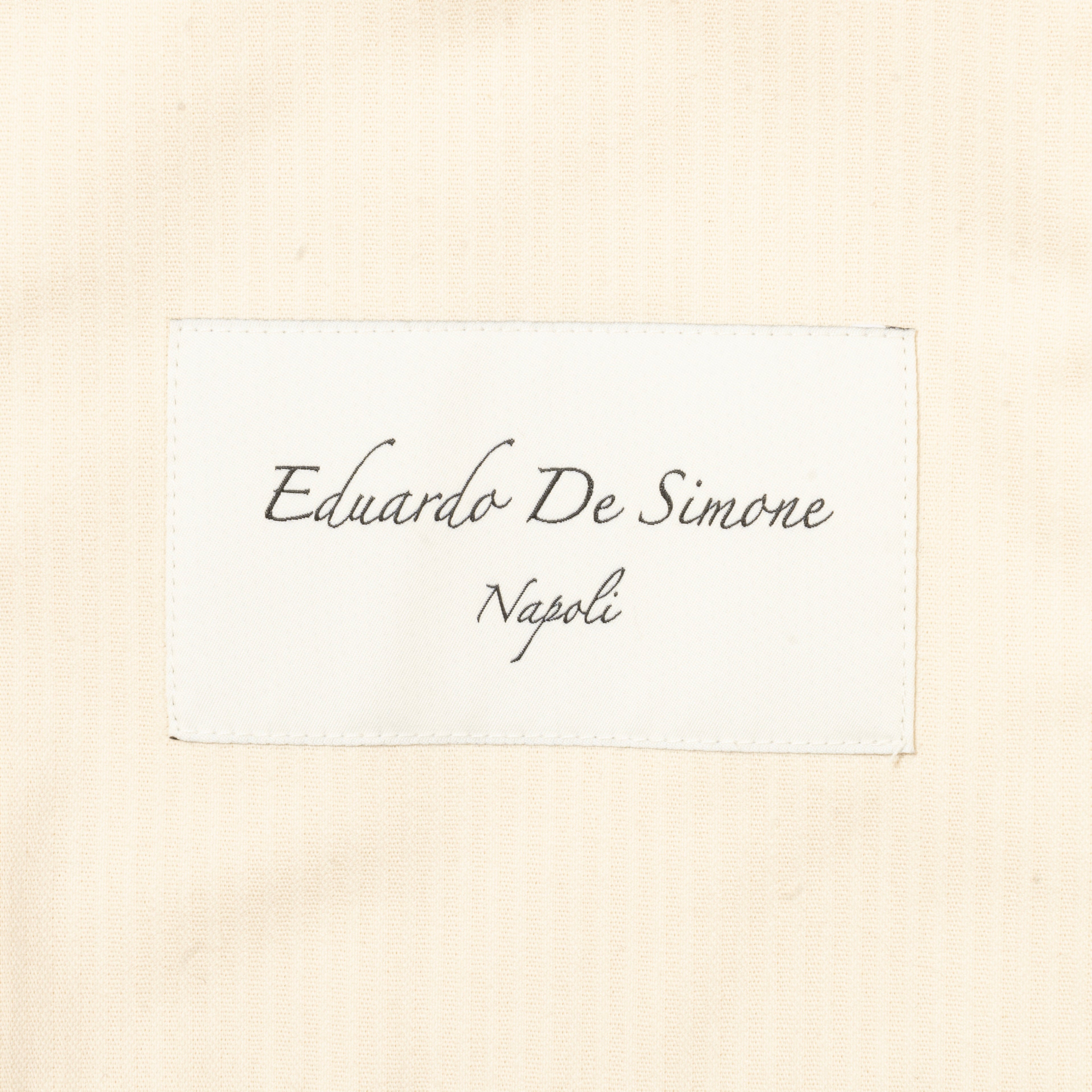 Neapolitan Hand Tailored Off White Utility Jacket, 54