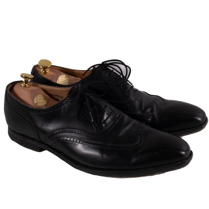Crockett & Jones Drummond Black Leather Brogue Oxfords
