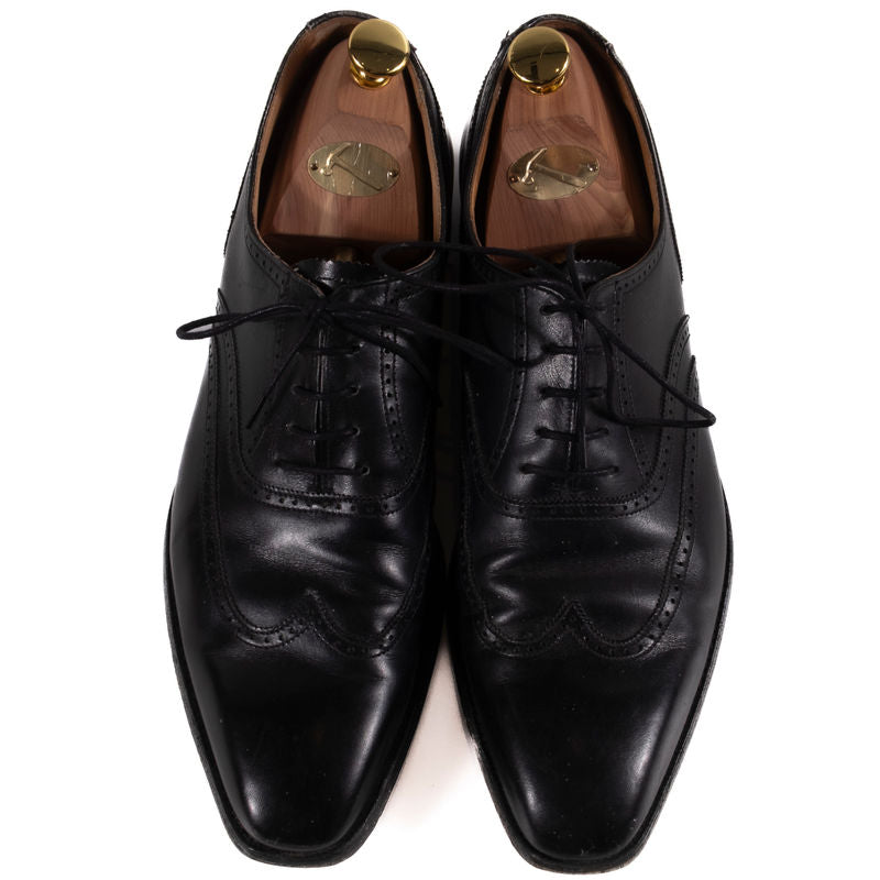 Crockett & Jones Drummond Black Leather Brogue Oxfords