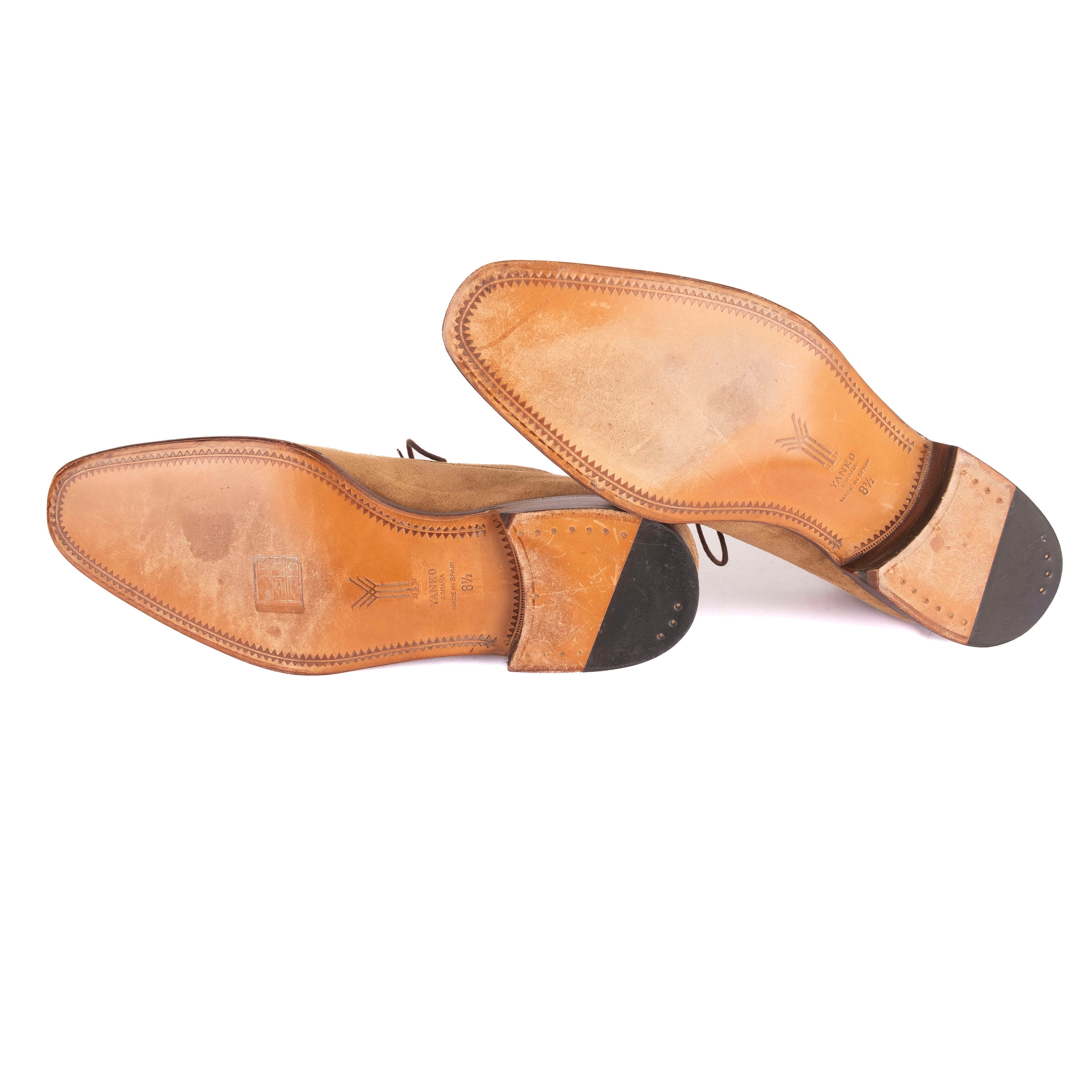 Suede Sand Cap Toe Oxfords