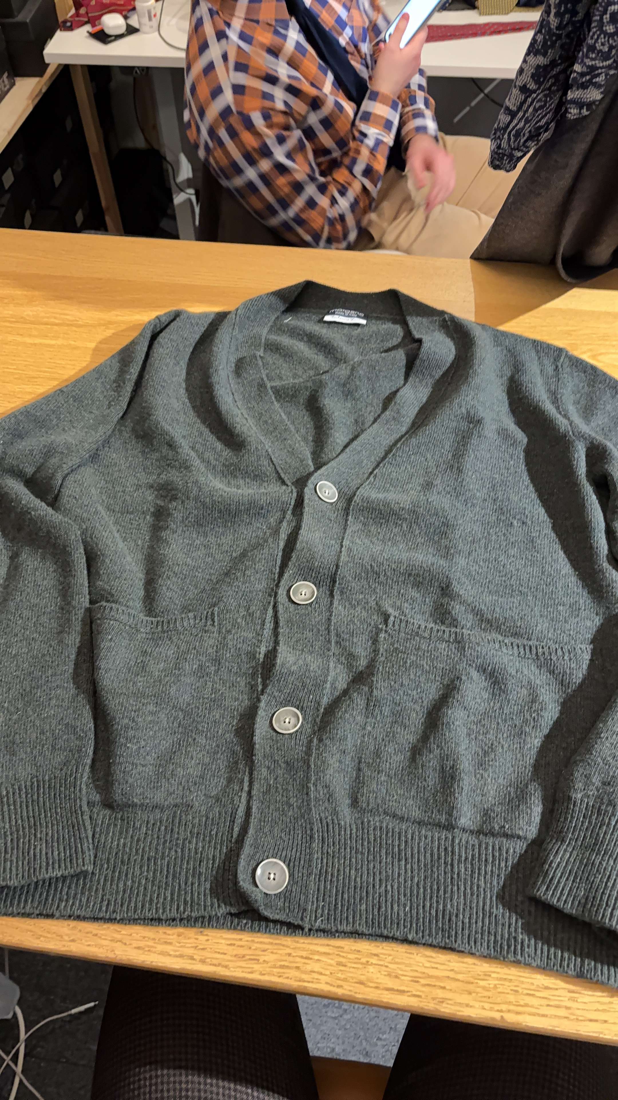 Olive Shawl Collar Cardigan
