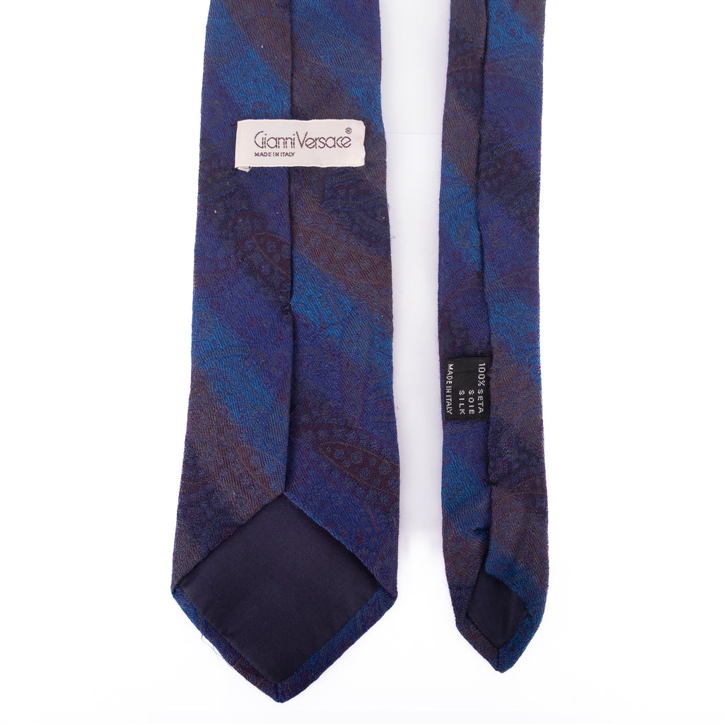 Purple and Blue Striped Tie
