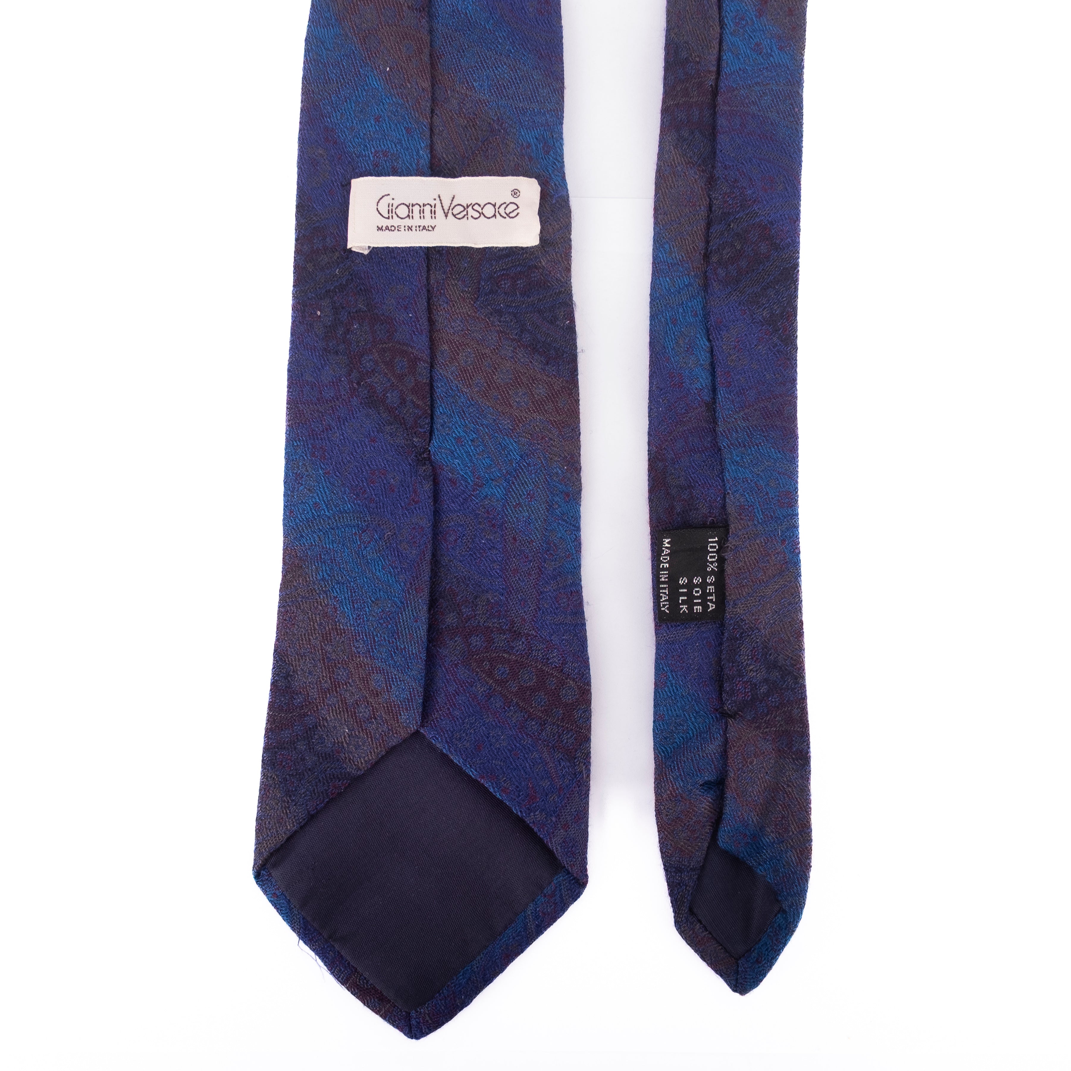 Purple and Blue Striped Tie