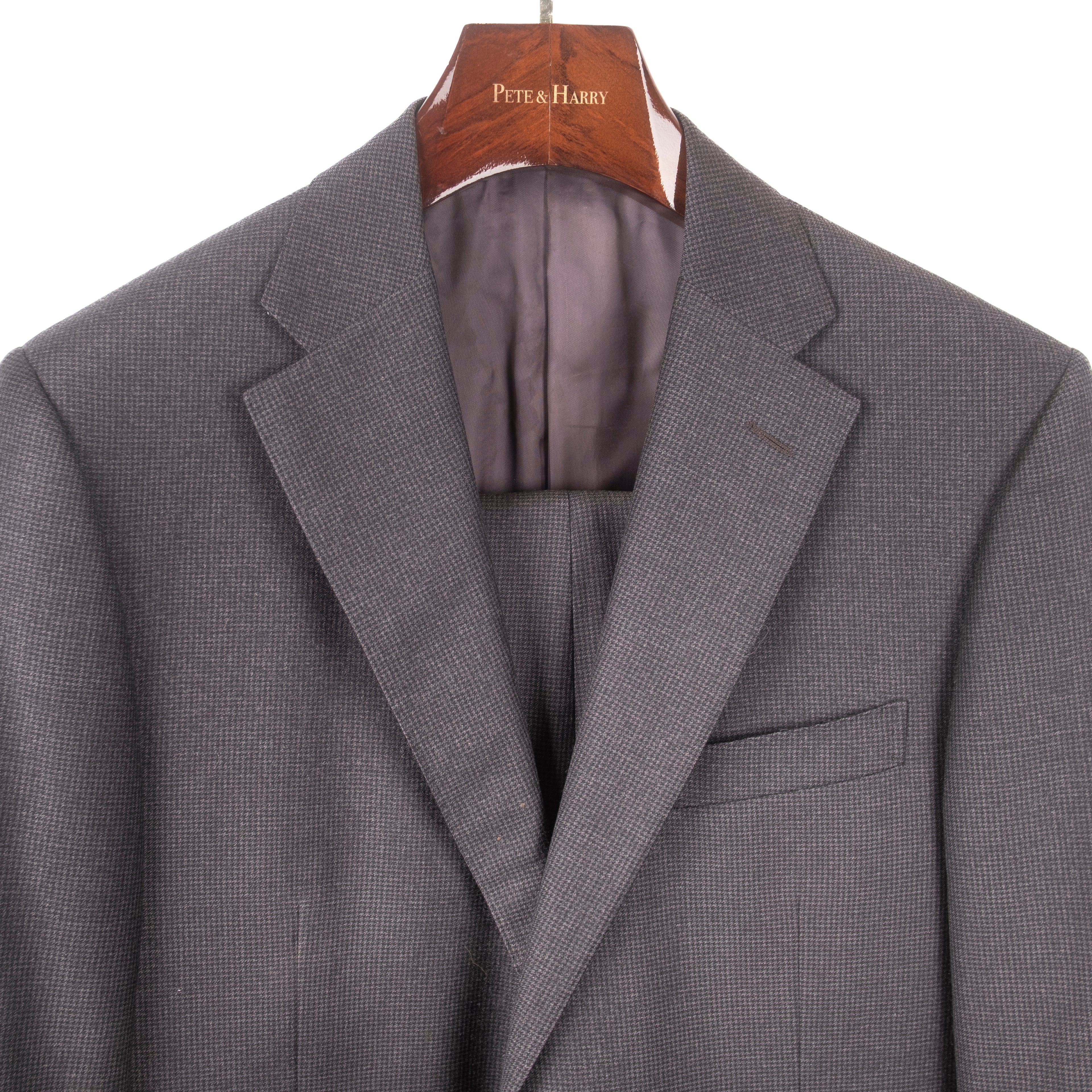 Grey Mini Houndstooth Business Suit