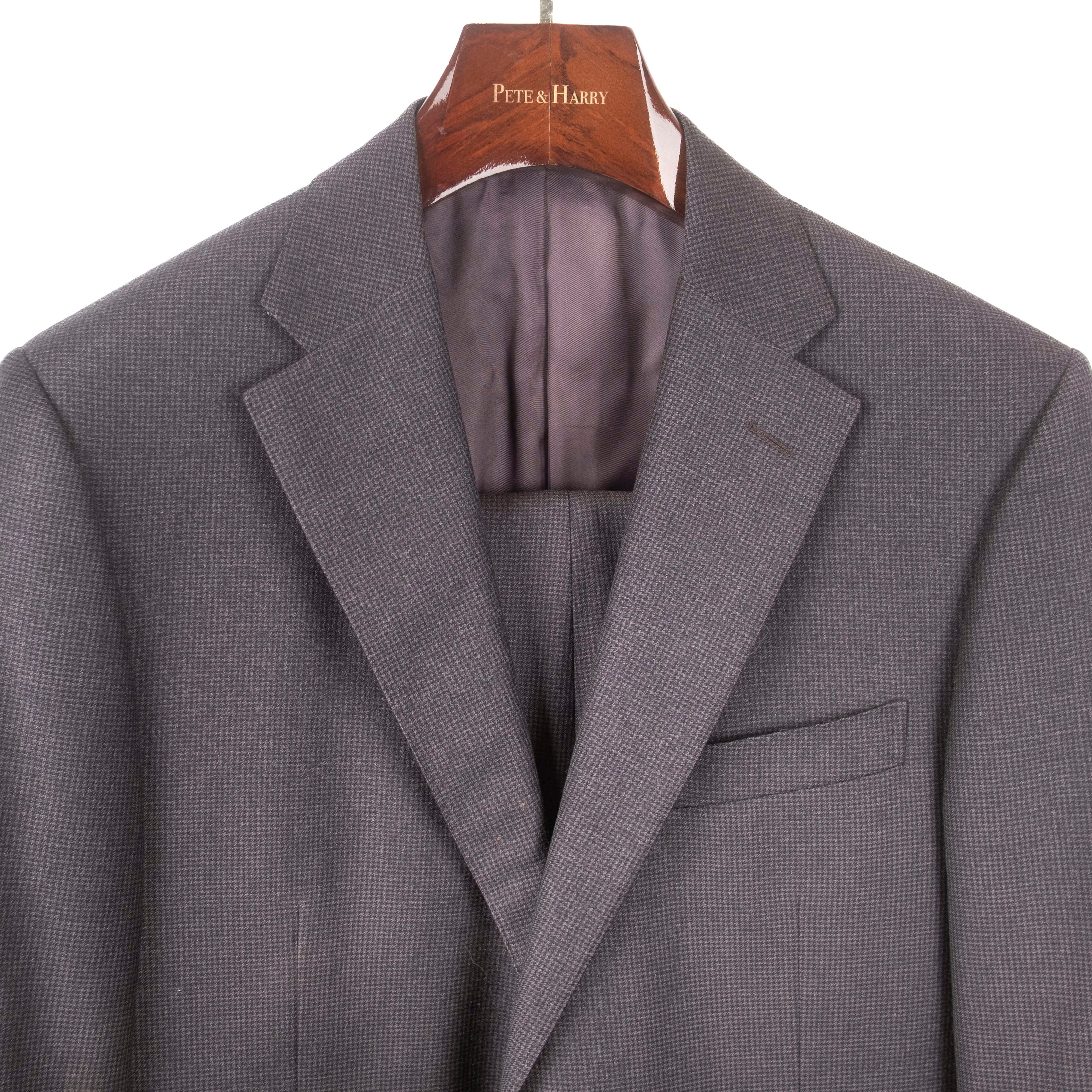 Grey Mini Houndstooth Business Suit