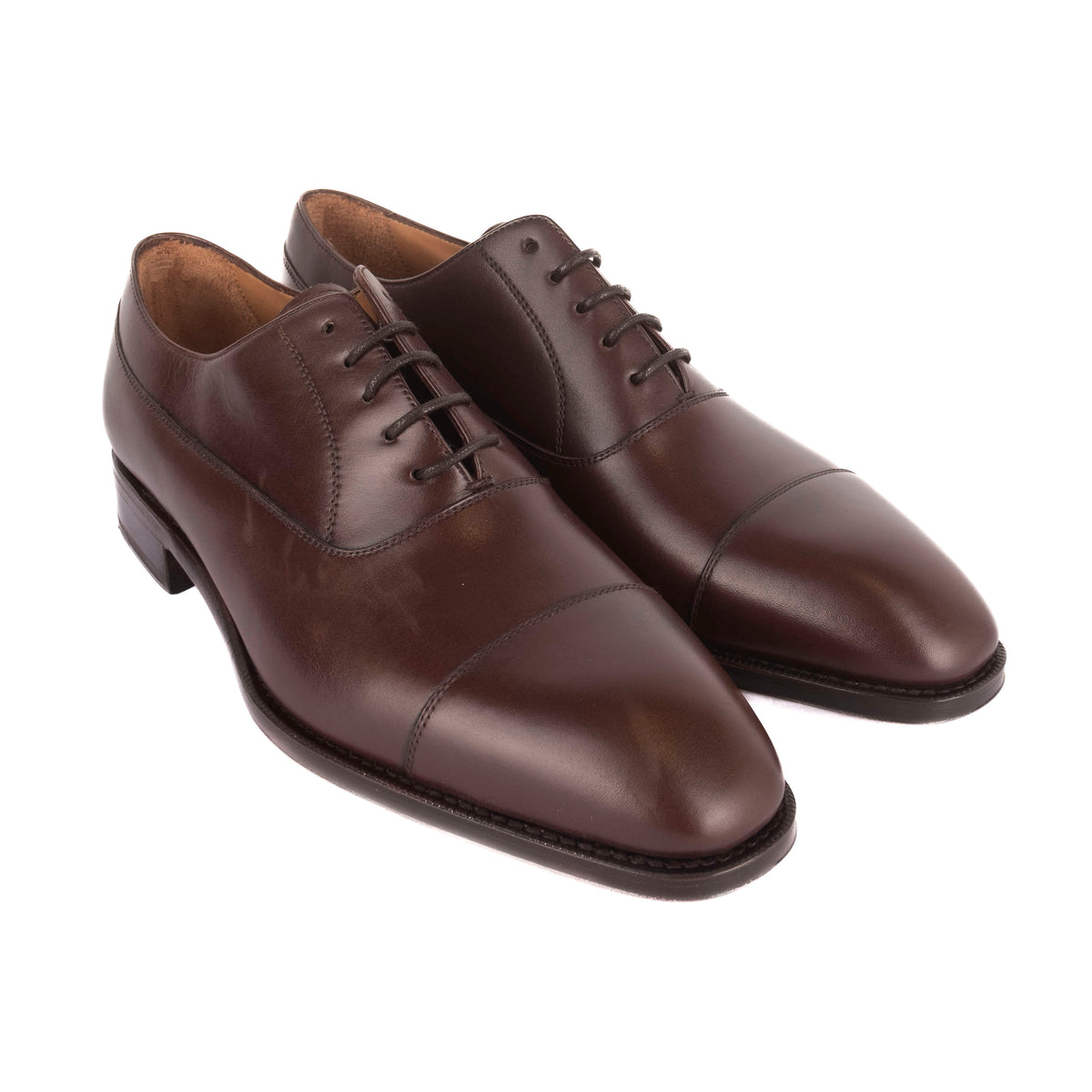 Box Calf Brown Cap Toe Oxfords