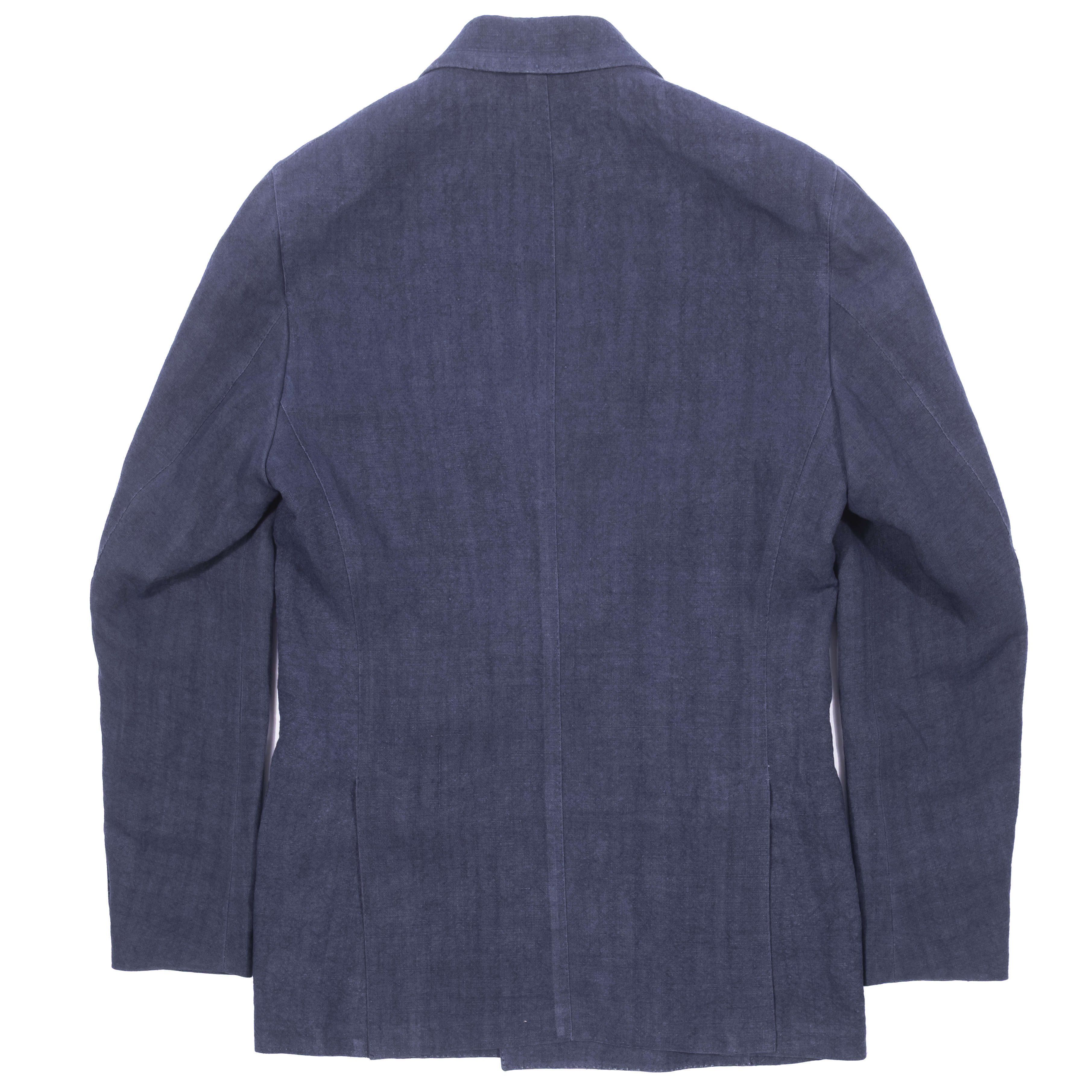 Neapolitan Hand Tailored Blue Hemp Sunrise Capsule Collection Double Breasted Sport Coat Sz 48