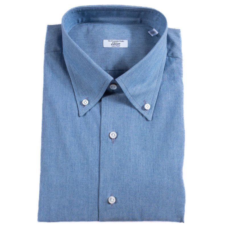 Neapolitan Hand Tailored Button Down Denim Shirt