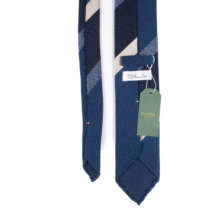 Stefano Cau Blue Stripe Tie