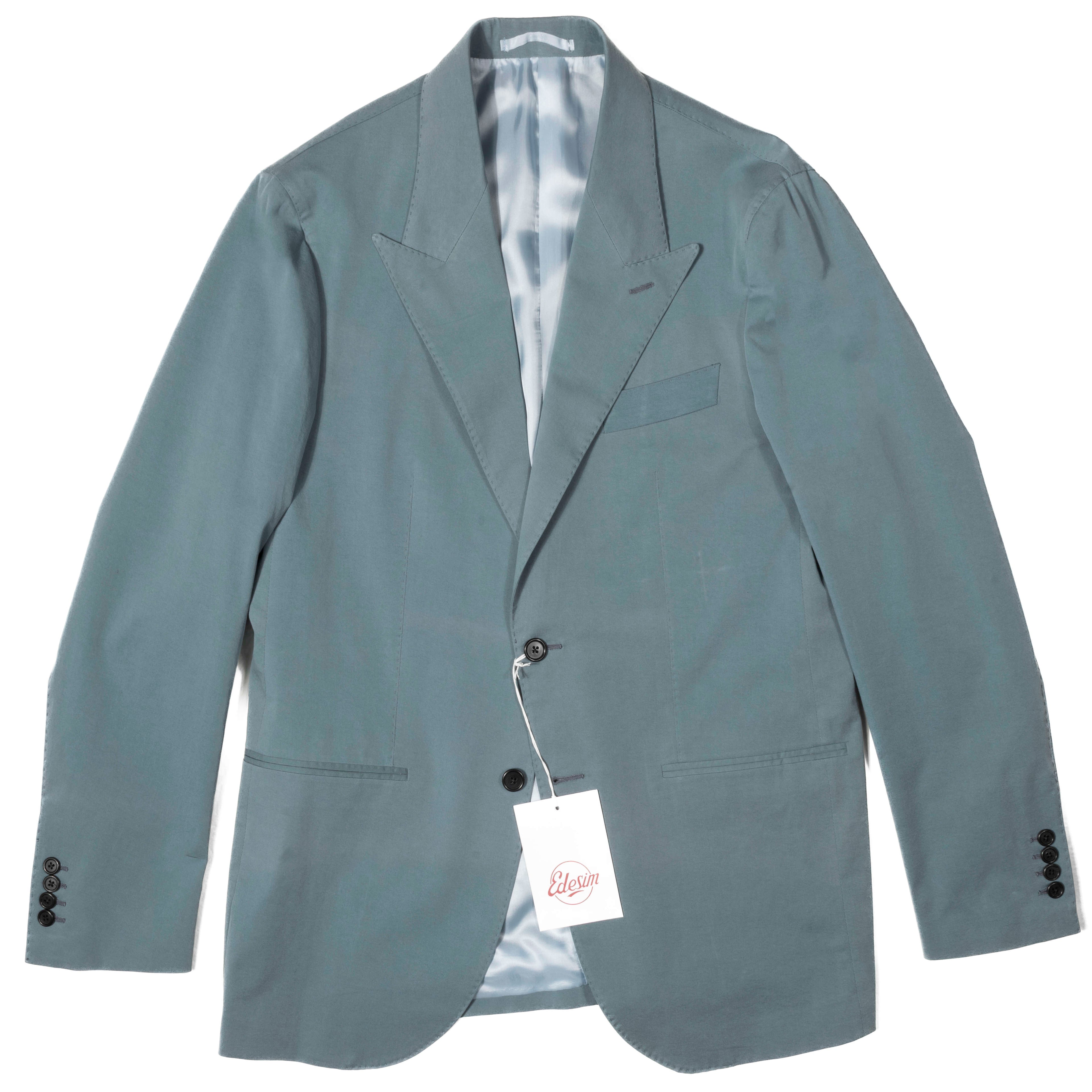 Neapolitan Hand Tailored Petrol Casual Suit Sz 54