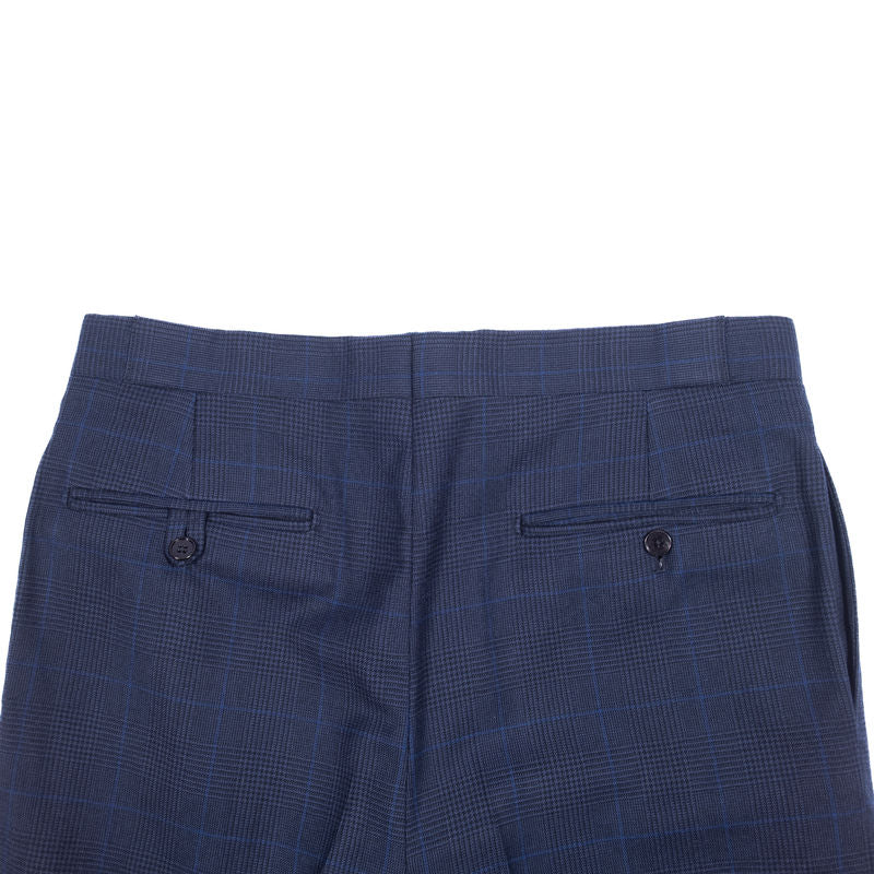 Ralph Lauren Purple Label Navy Prince of Wales Check Three Piece Suit