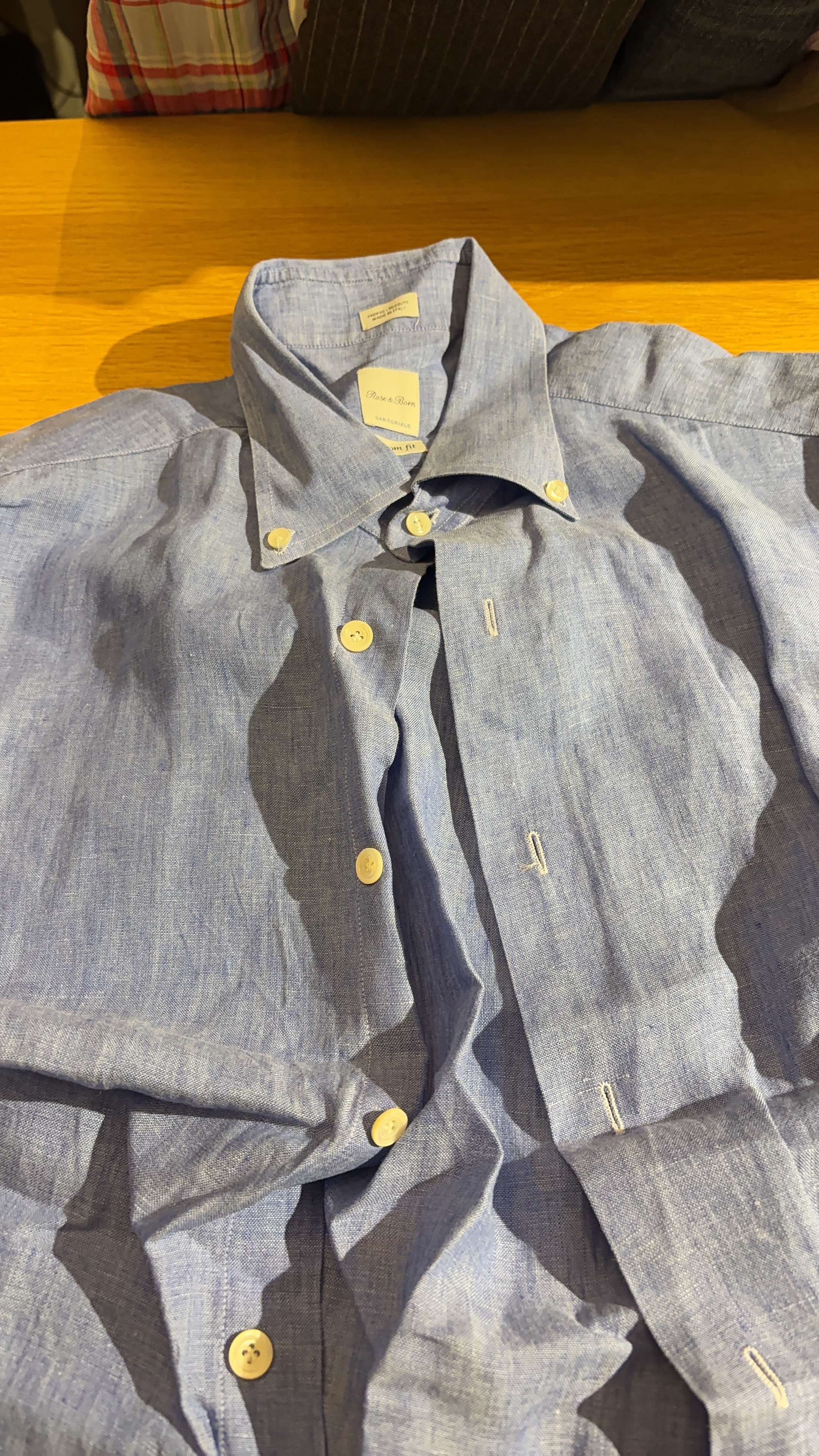 Light Blue Linen Shirt