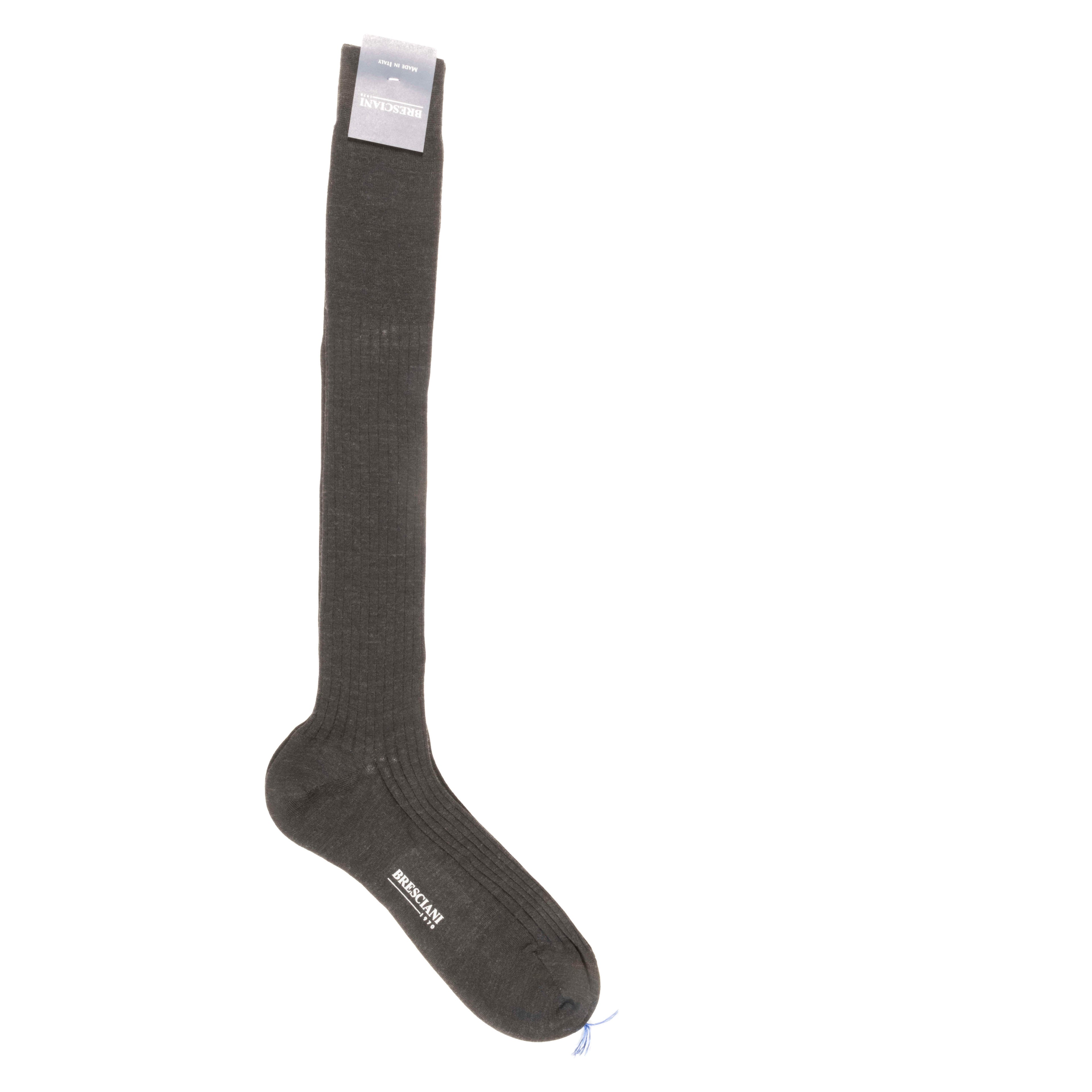 Grey Over The Calf Sock