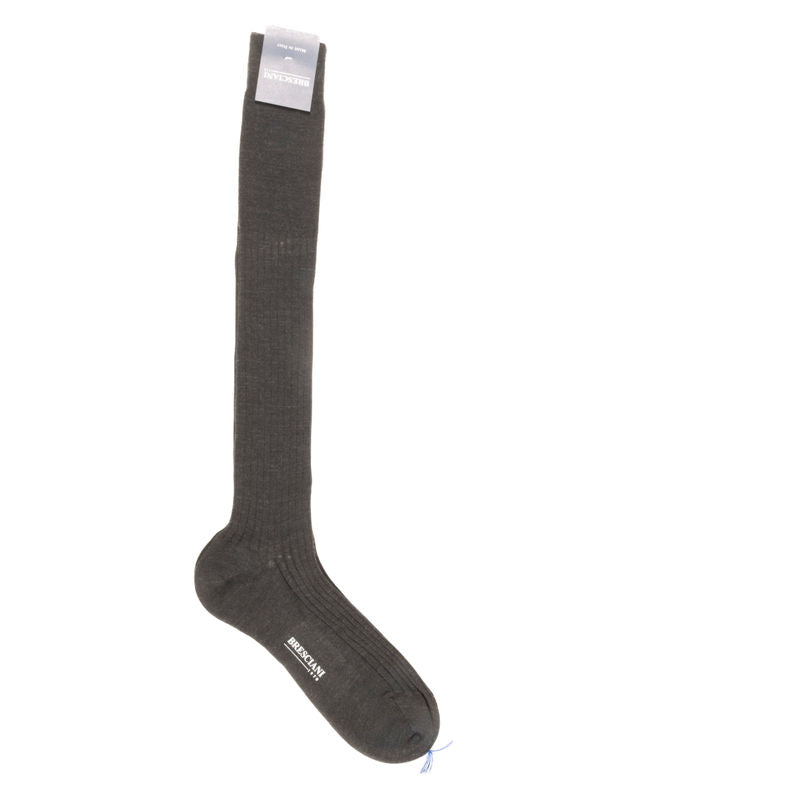 Grey Over The Calf Sock