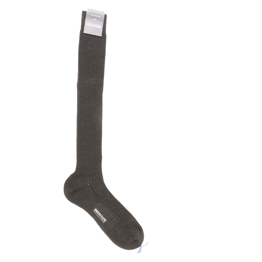 Grey Over The Calf Sock