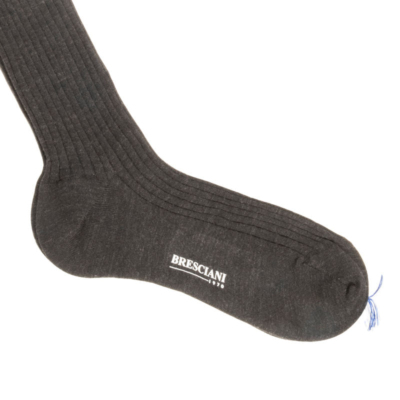 Grey Over The Calf Sock