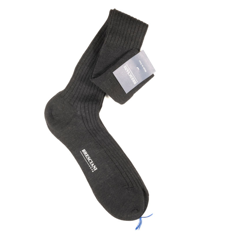 Grey Over The Calf Sock