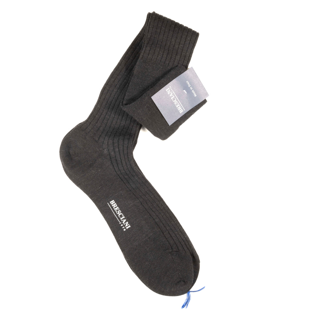 Grey Over The Calf Sock