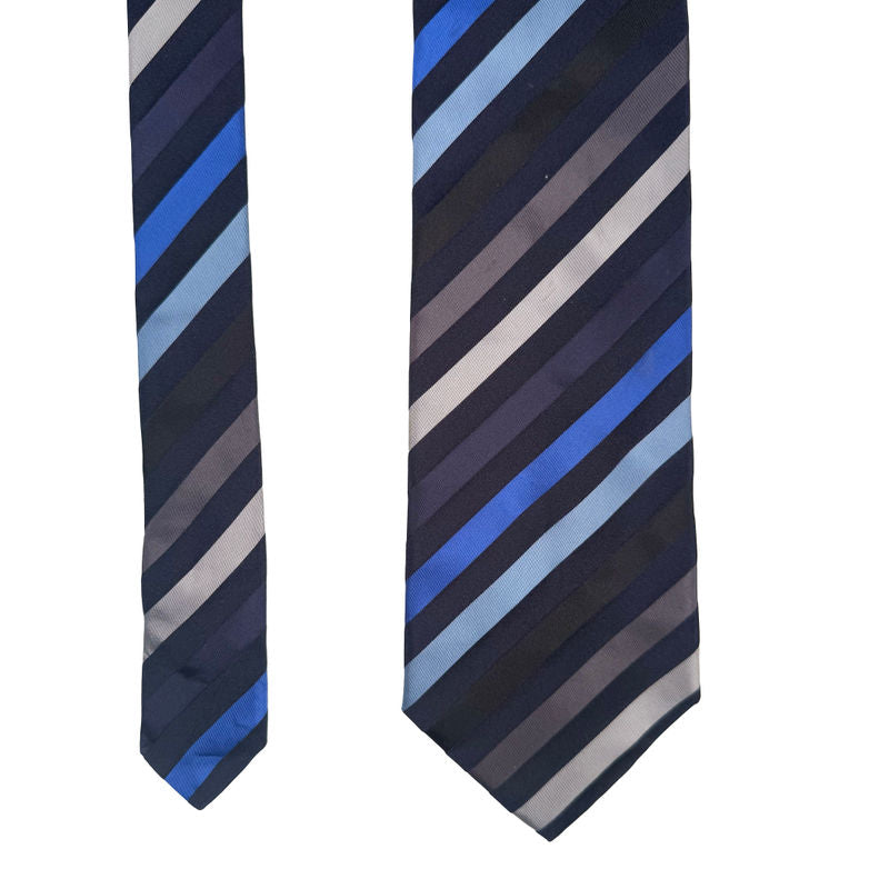 Balmain Blue Stripe Tie