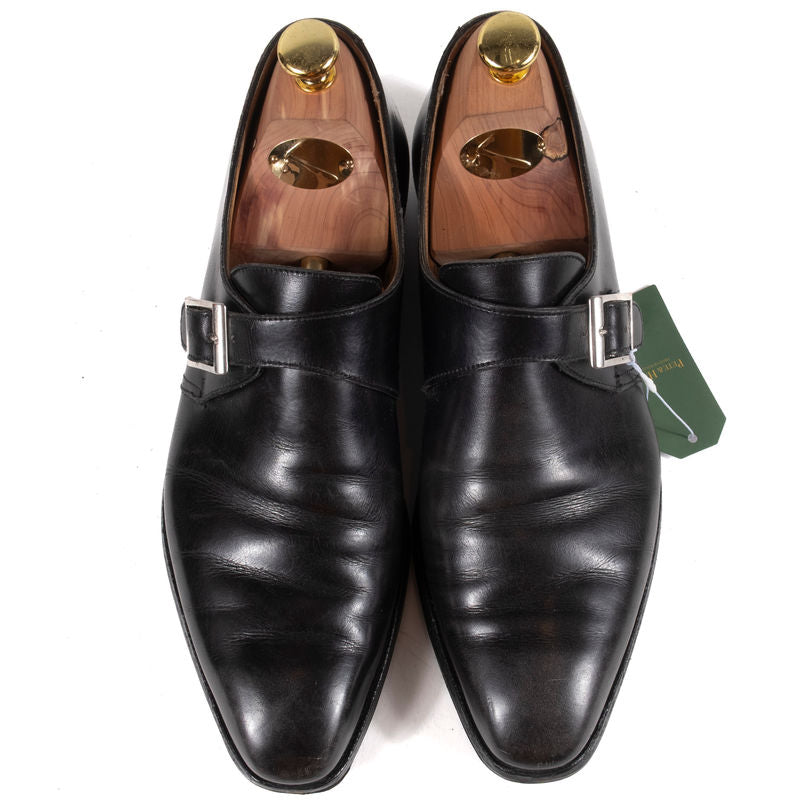 Crockett & Jones Black Single Monkstraps