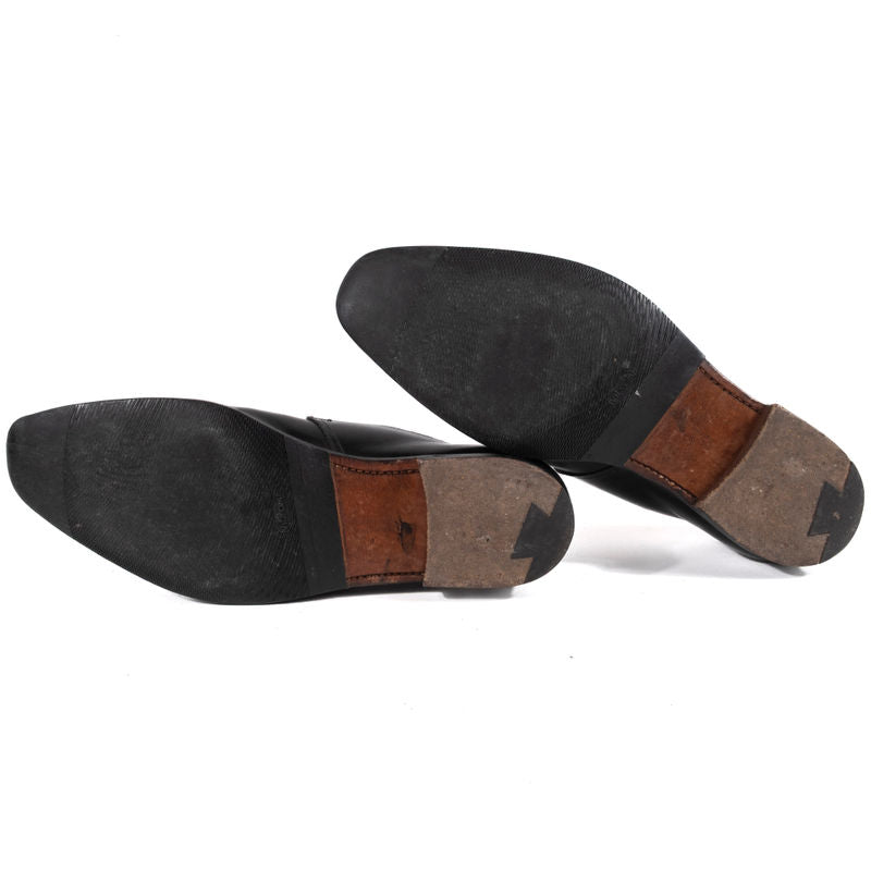 Crockett & Jones Black Single Monkstraps