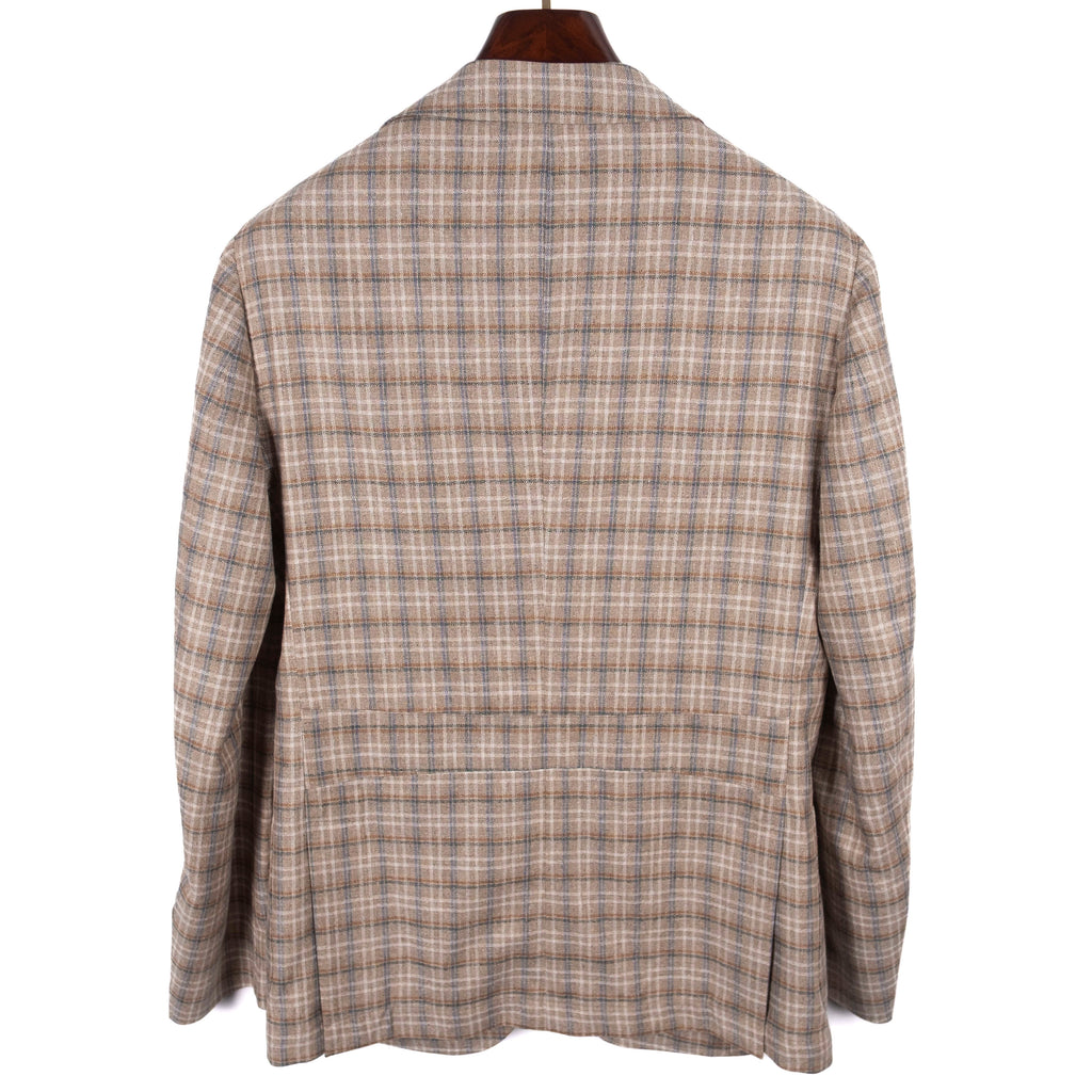 Beretta Beige Check Silk Sport Coat