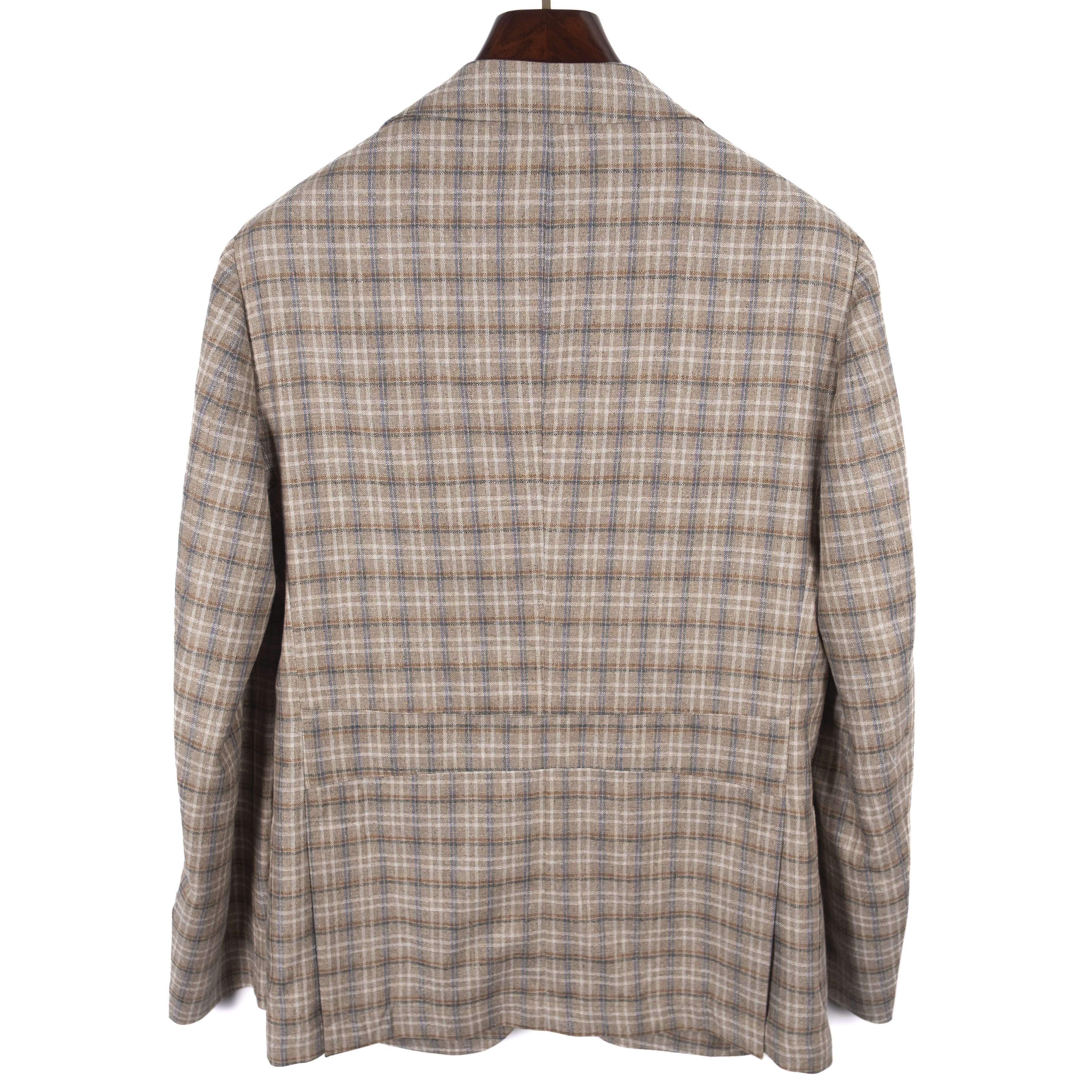 Beretta Beige Check Silk Sport Coat