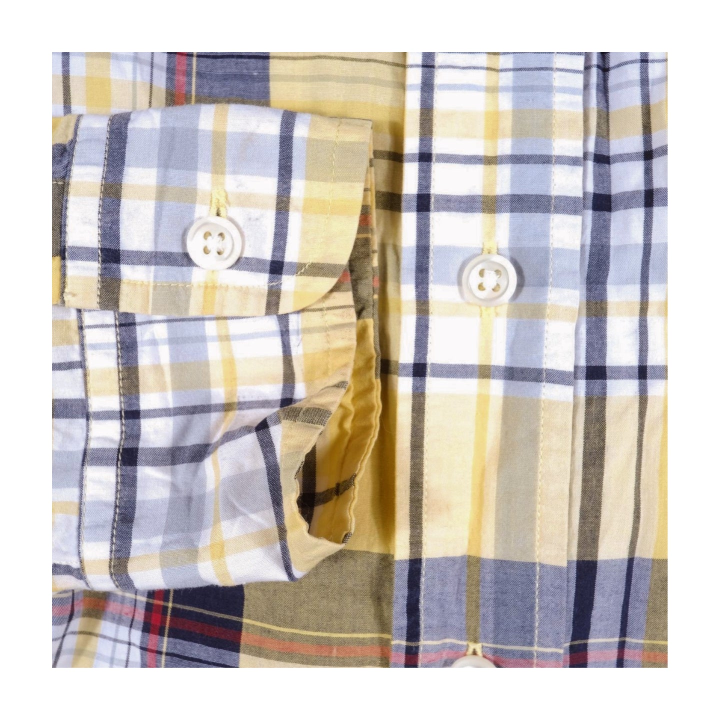 Ralph Lauren Yellow/Multicolored Madras Casual Shirt