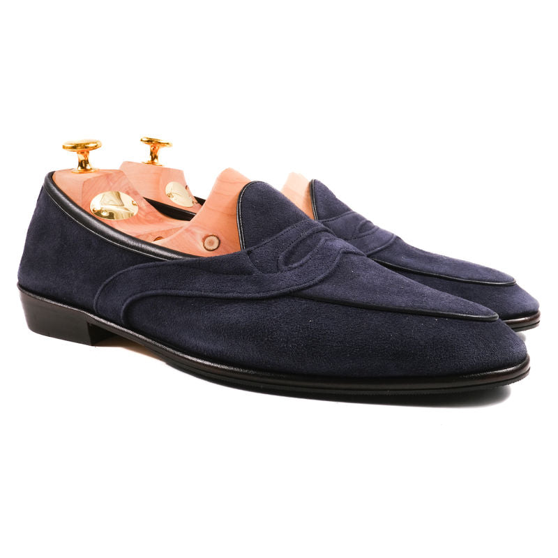 Baudoin & Lange Navy Belgian Loafers