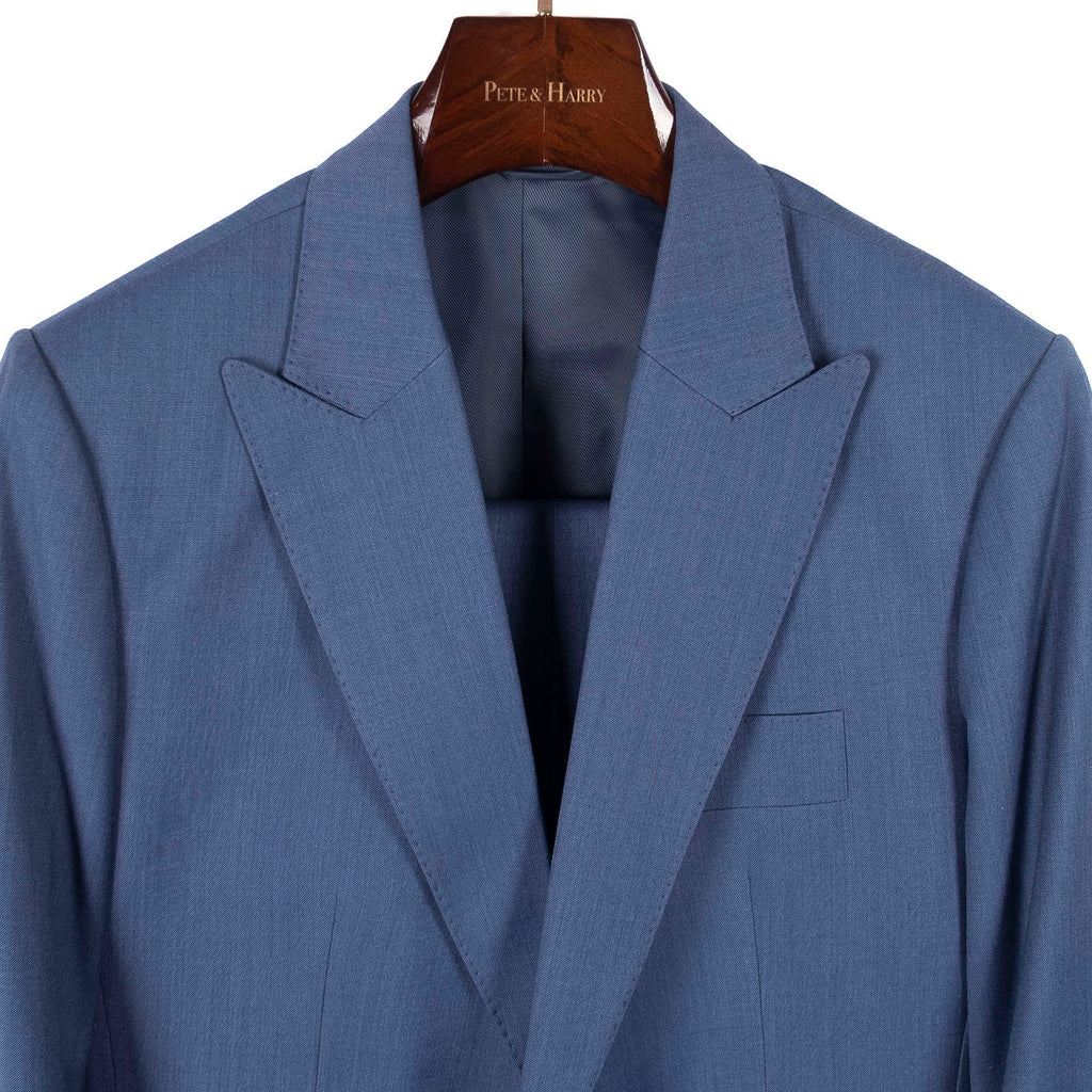 Light Blue Peak Lapel Suit