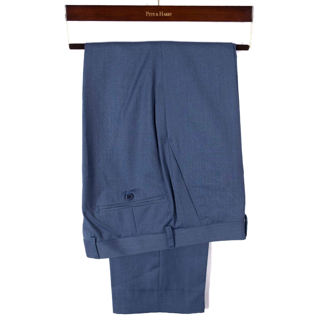 Light Blue Peak Lapel Suit
