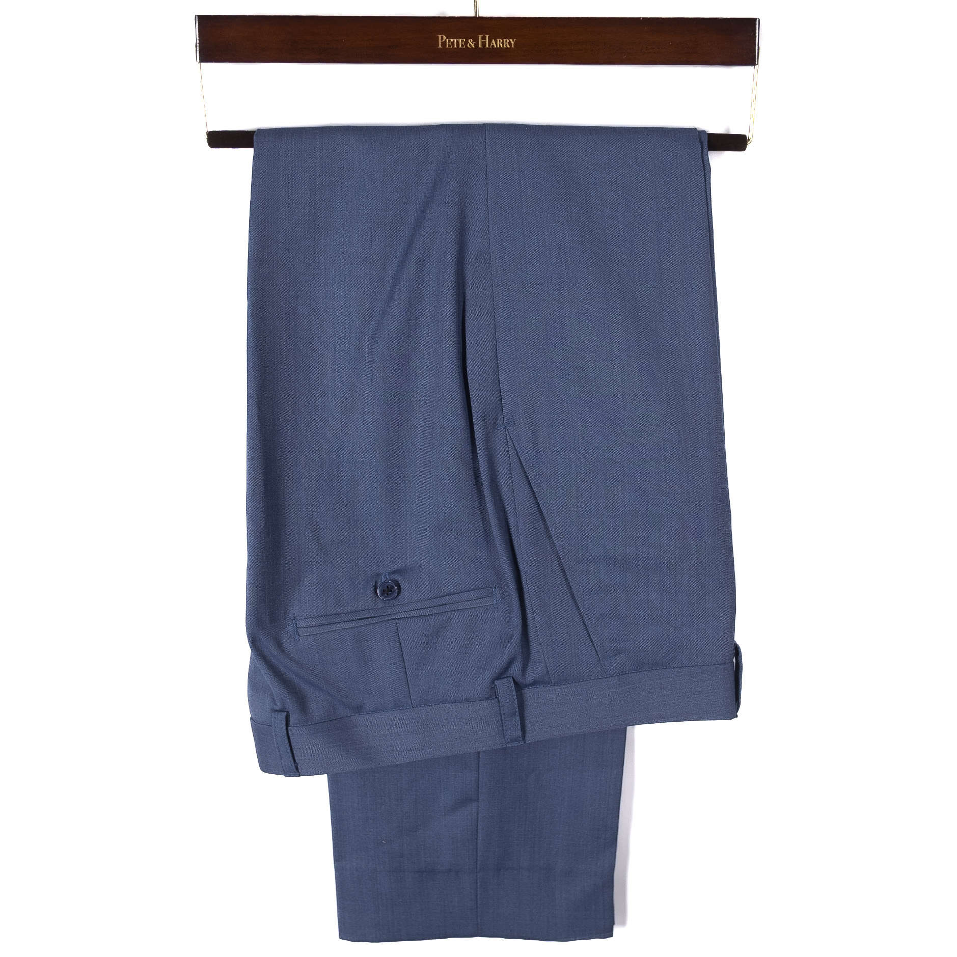 Light Blue Peak Lapel Suit