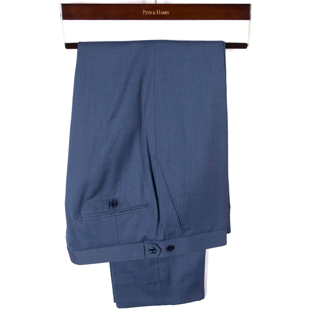 Light Blue Peak Lapel Suit