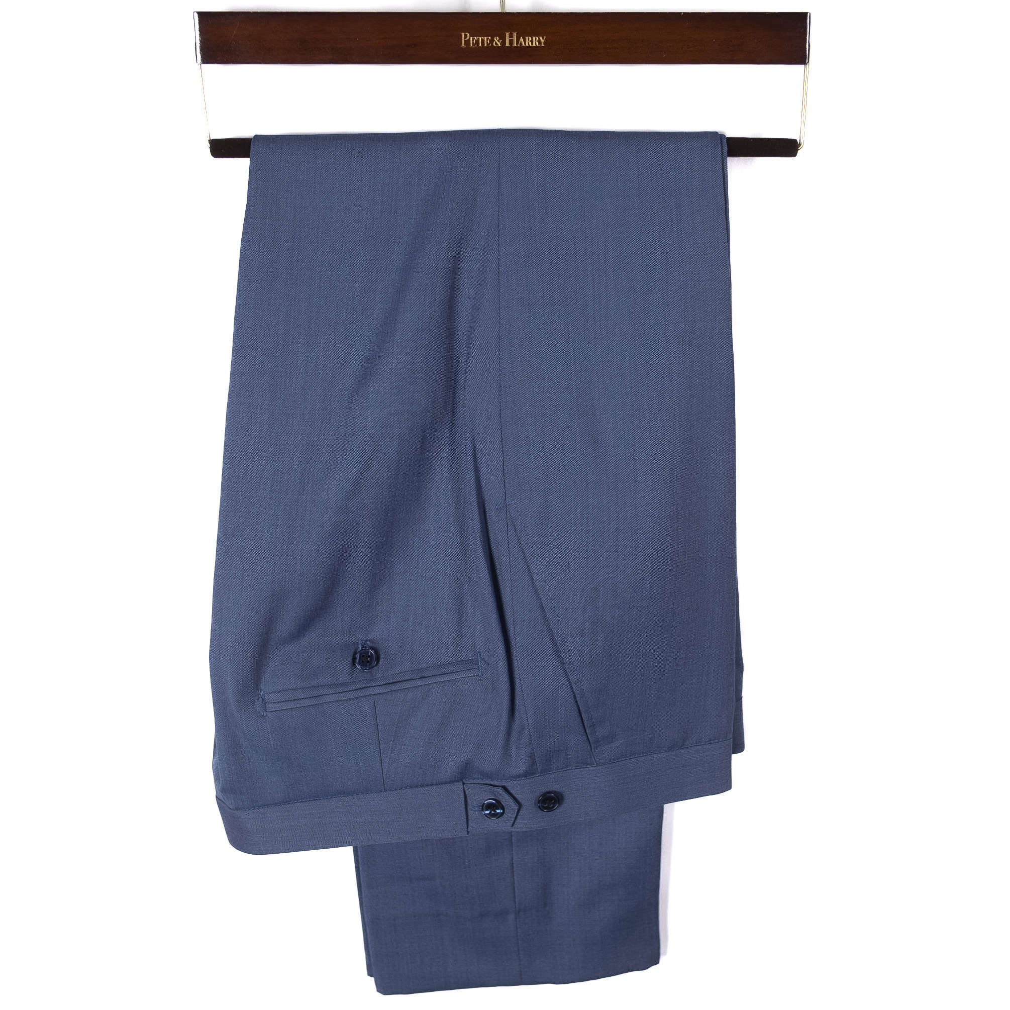 Light Blue Peak Lapel Suit