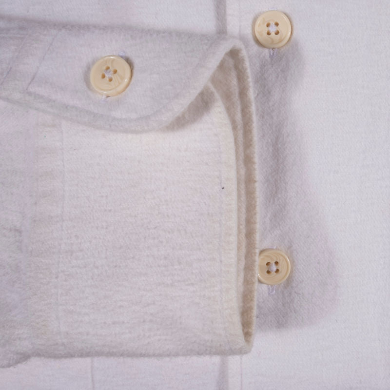 Shirtonomy White Flannel Over Shirt Sz 45