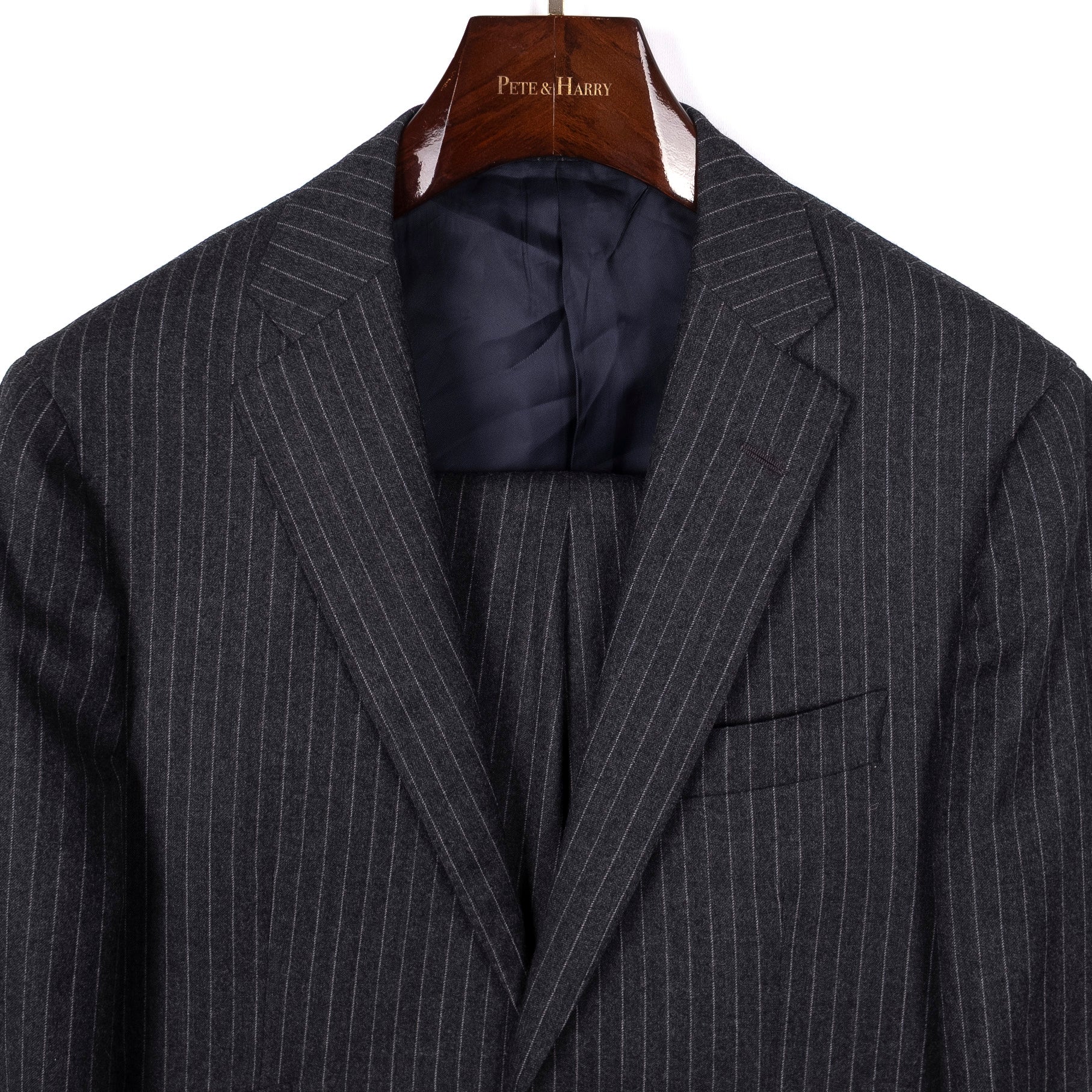 Grey Pinstripe Business Suit