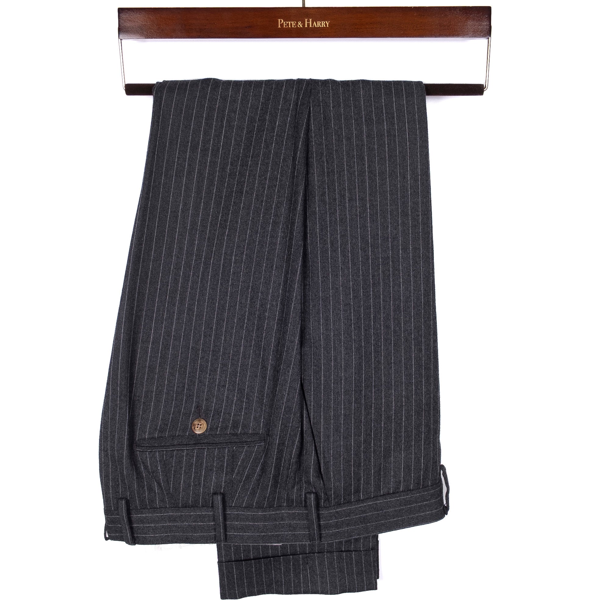 Grey Pinstripe Business Suit