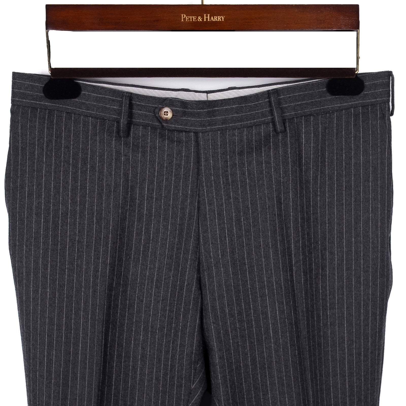 Grey Pinstripe Business Suit