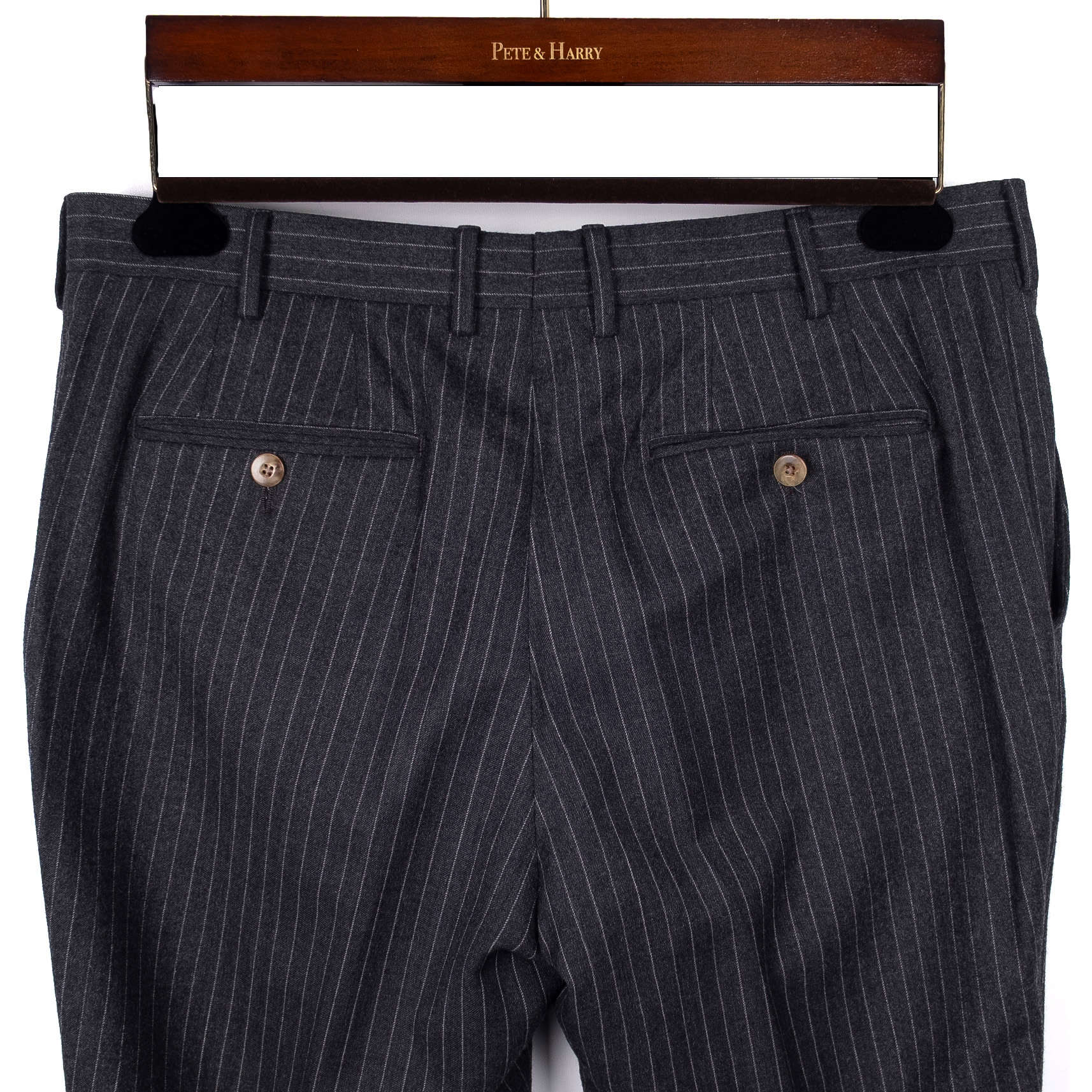 Grey Pinstripe Business Suit
