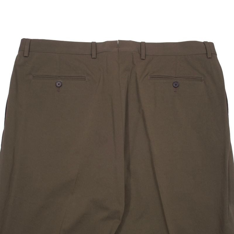 Neapolitan Hand Tailored Green Cotton Trouser