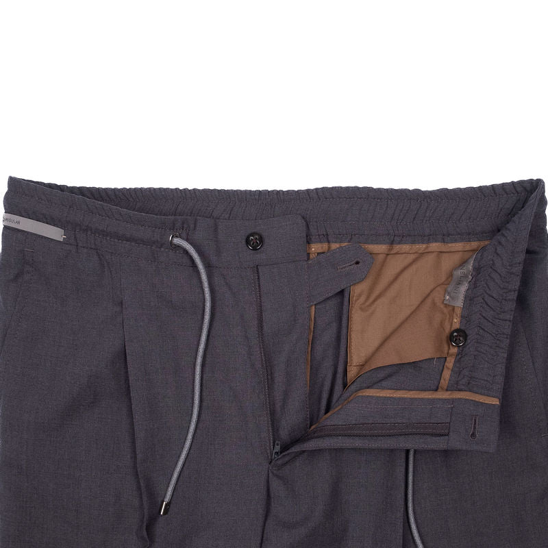 Grey Drawstring Casual Trouser