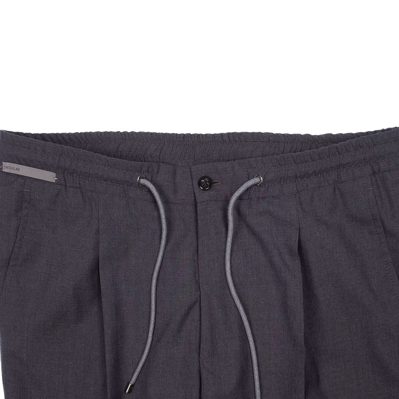 Grey Drawstring Casual Trouser