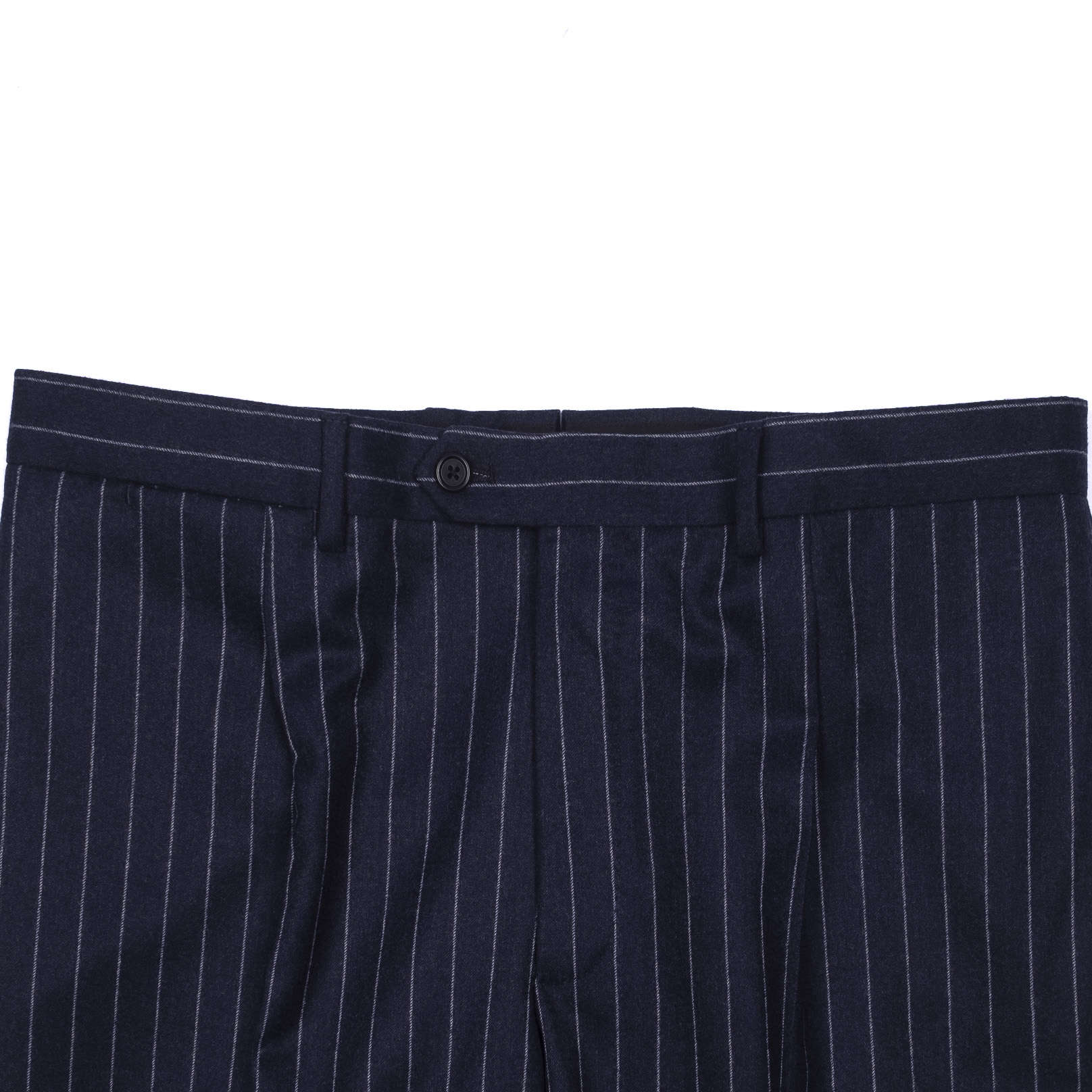 Est Retail Price 20 000 SEK - Neapolitan Hand Tailored Navy Chalk Stripe Suit