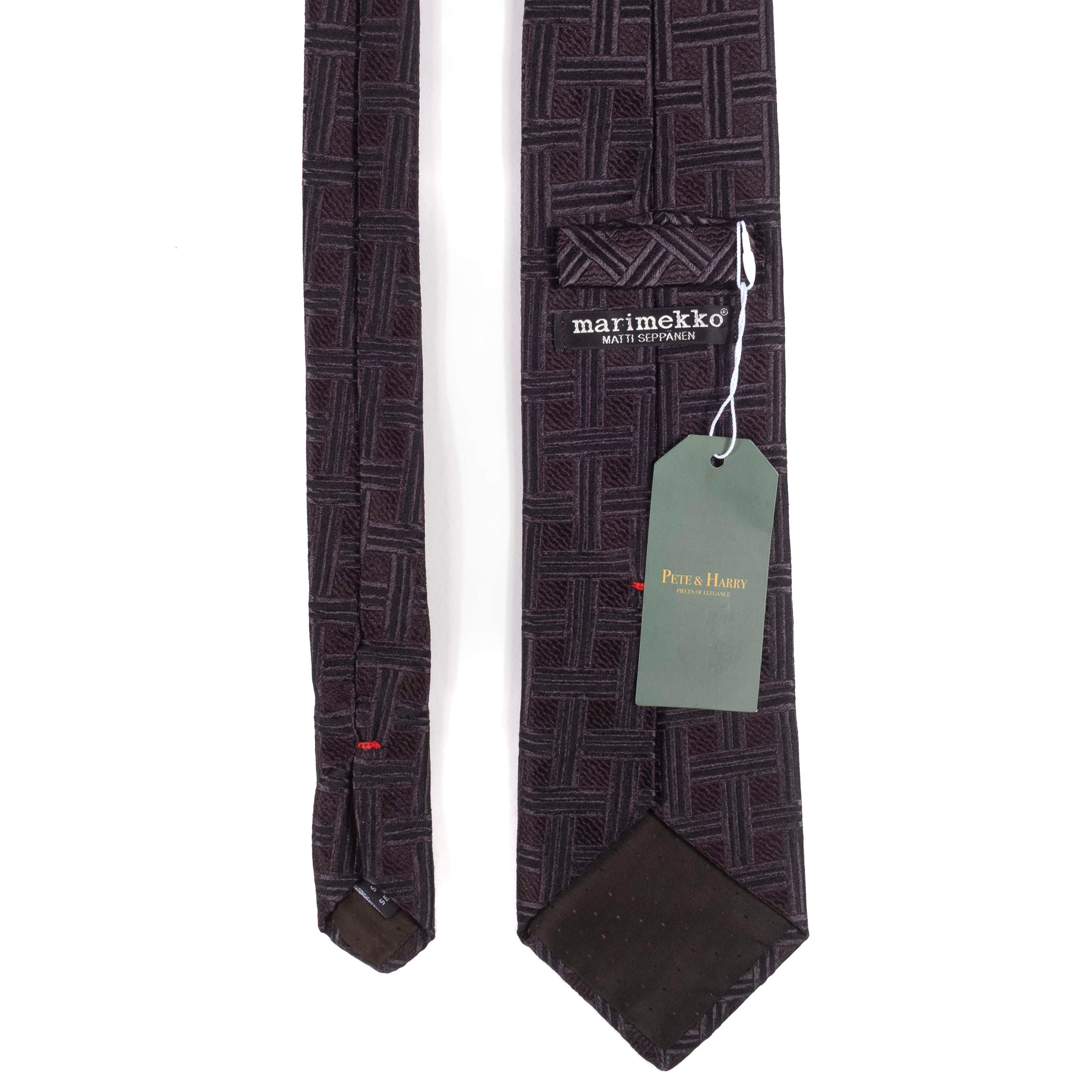 Grey Marimekko Tie